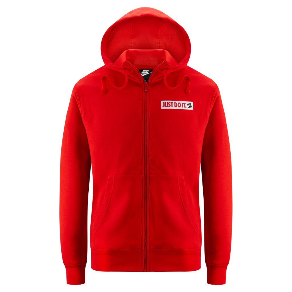 Felpa nike just do it rossa hot sale