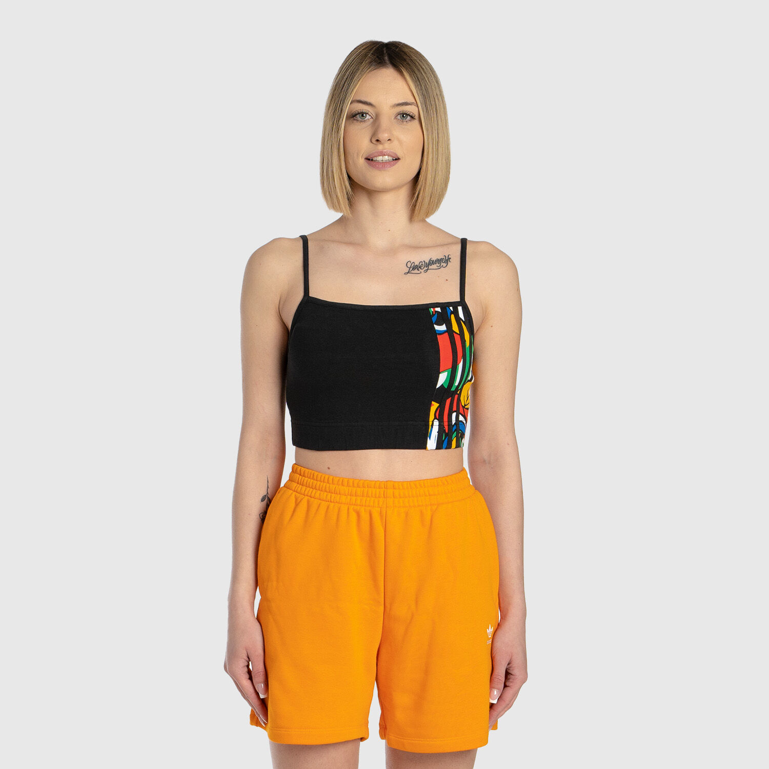 Top corto adidas nero top