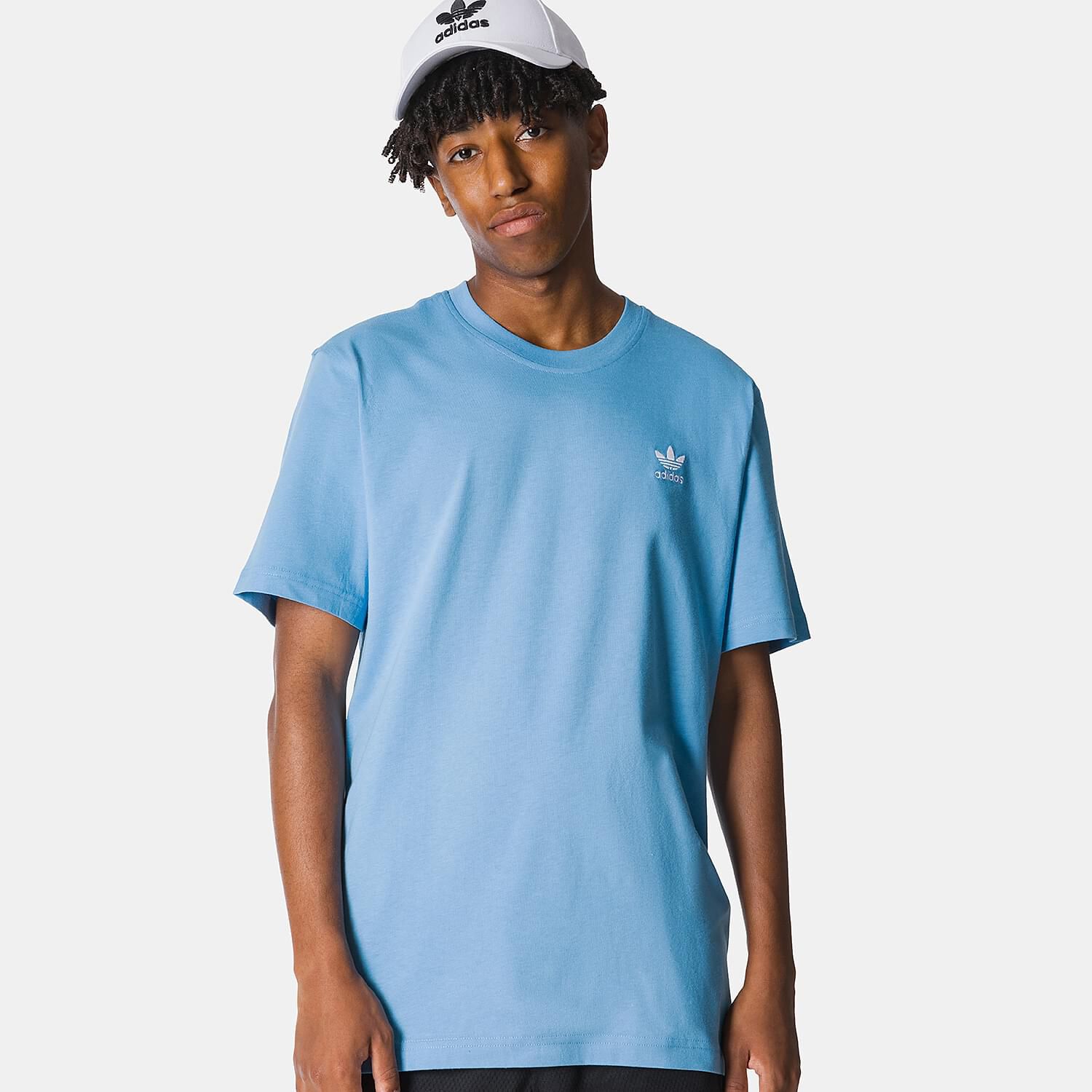 Adidas trefoil tee blue new arrivals