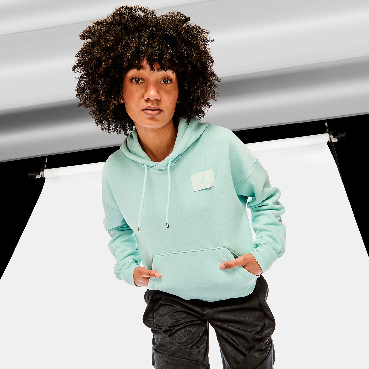 Felpa jordan donna verde new arrivals