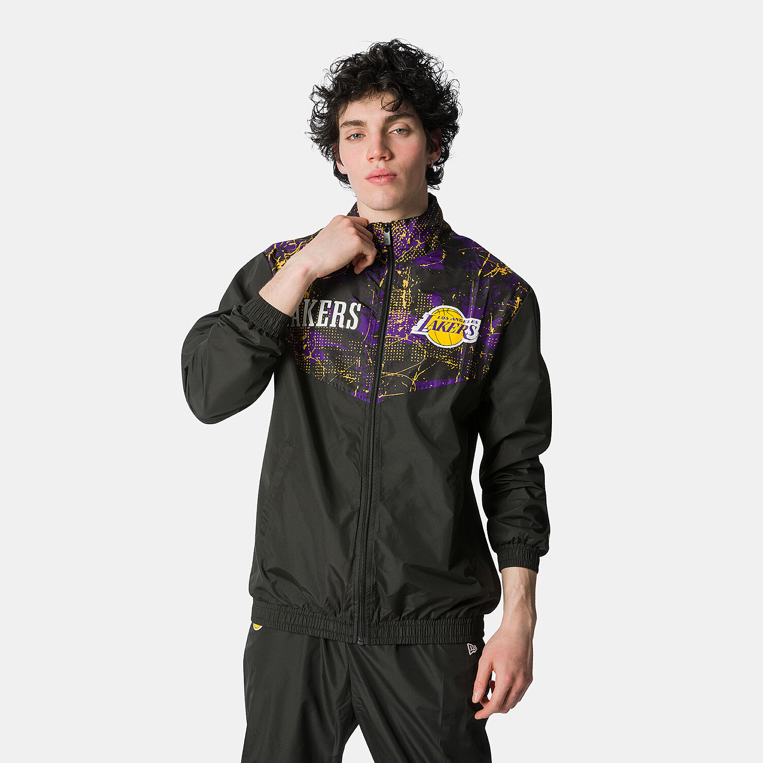 Giacca a vento New Era LA Lakers NBA All Over Print multicolor