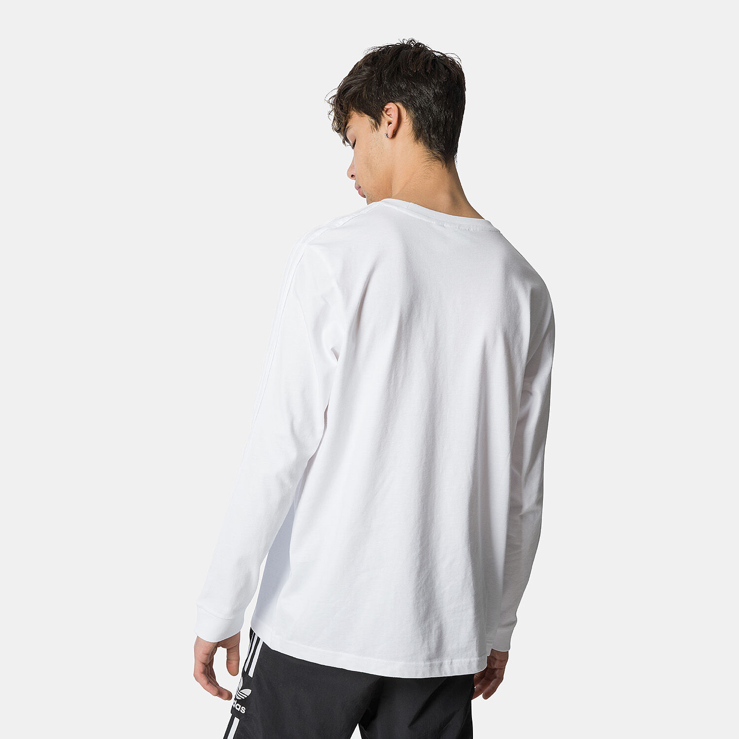 Maglia a maniche lunghe adidas Graphics Camo Stripe bianca e viola AW LAB