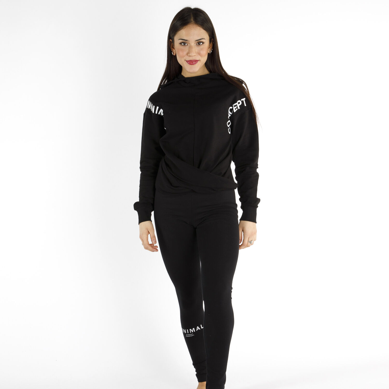 Felpa Vrl Minimal nera donna AW LAB