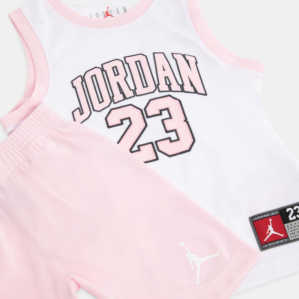 Completo Jordan 23 bambini, rosa/bianco