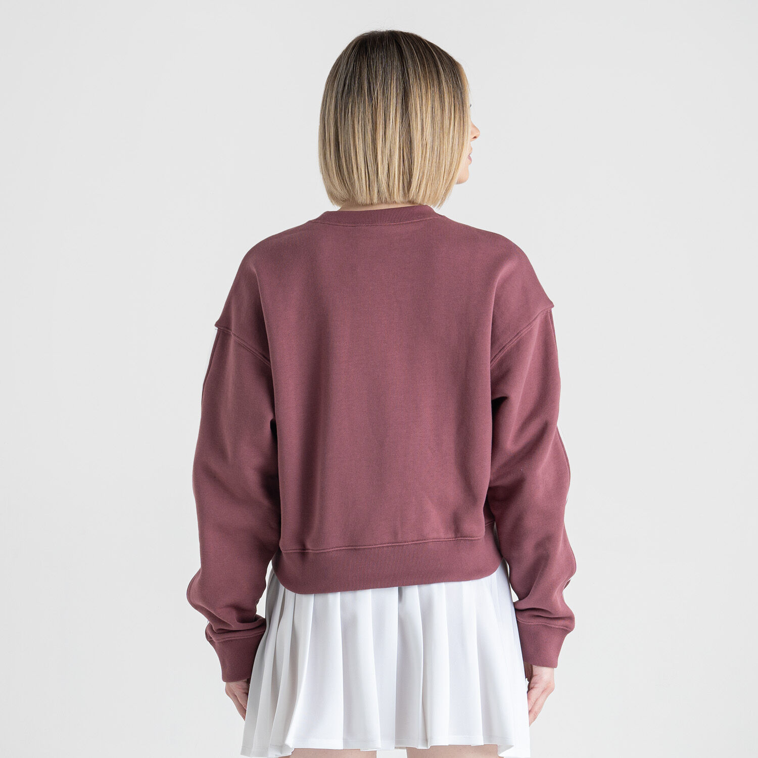 Felpa adidas adicolor Classics bordeaux e bianca AW LAB