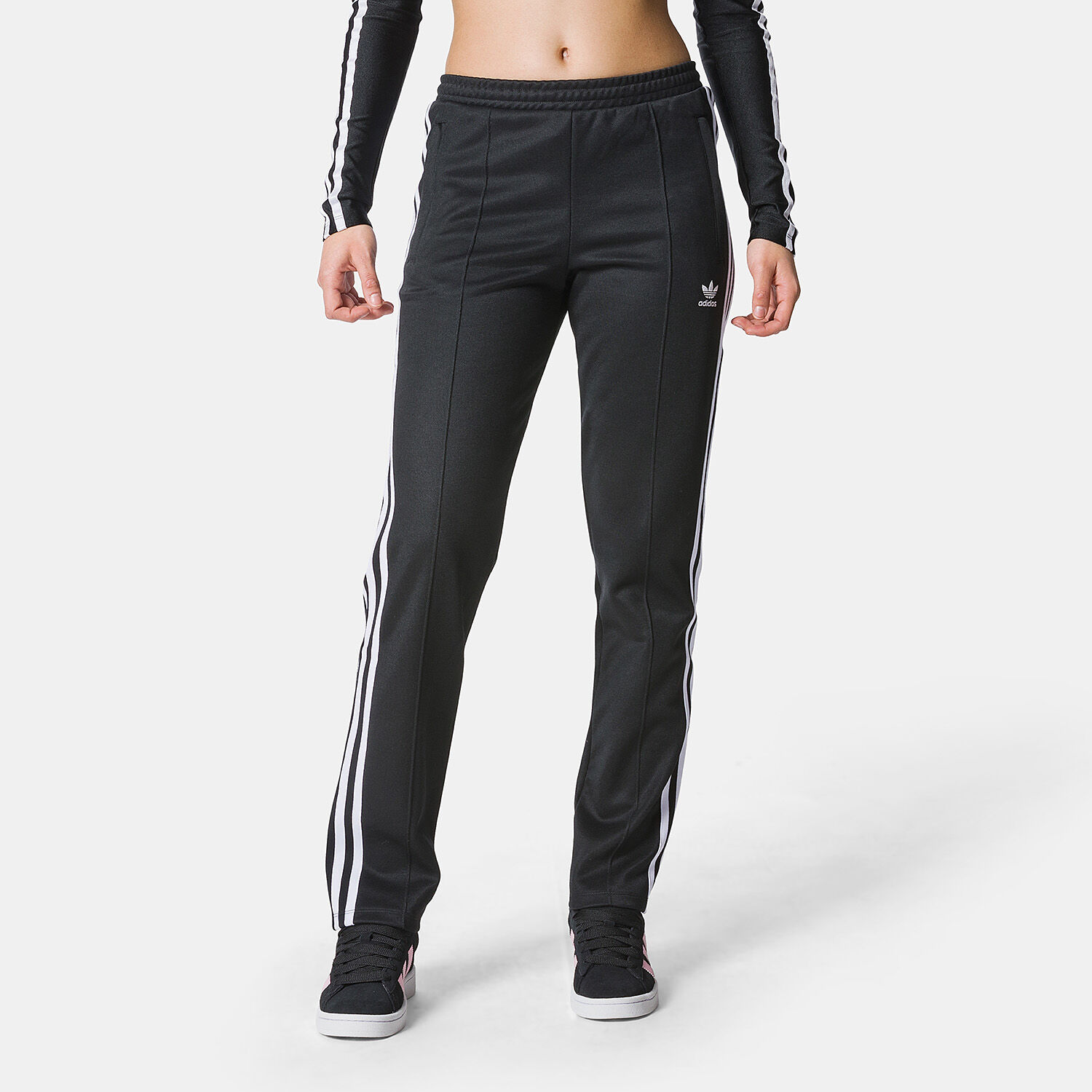 Pantaloni adidas top neri e bianchi