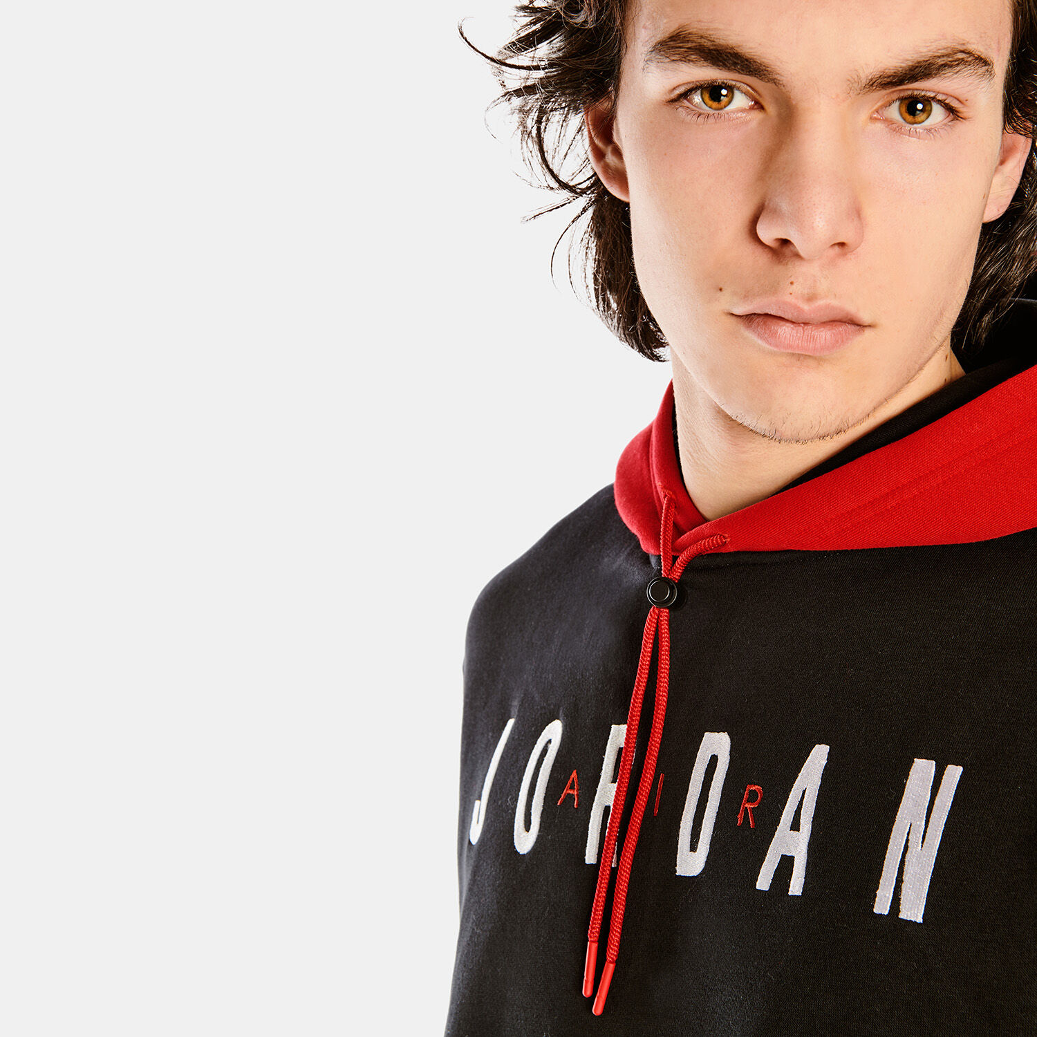 Felpa jordan nera best sale e rossa