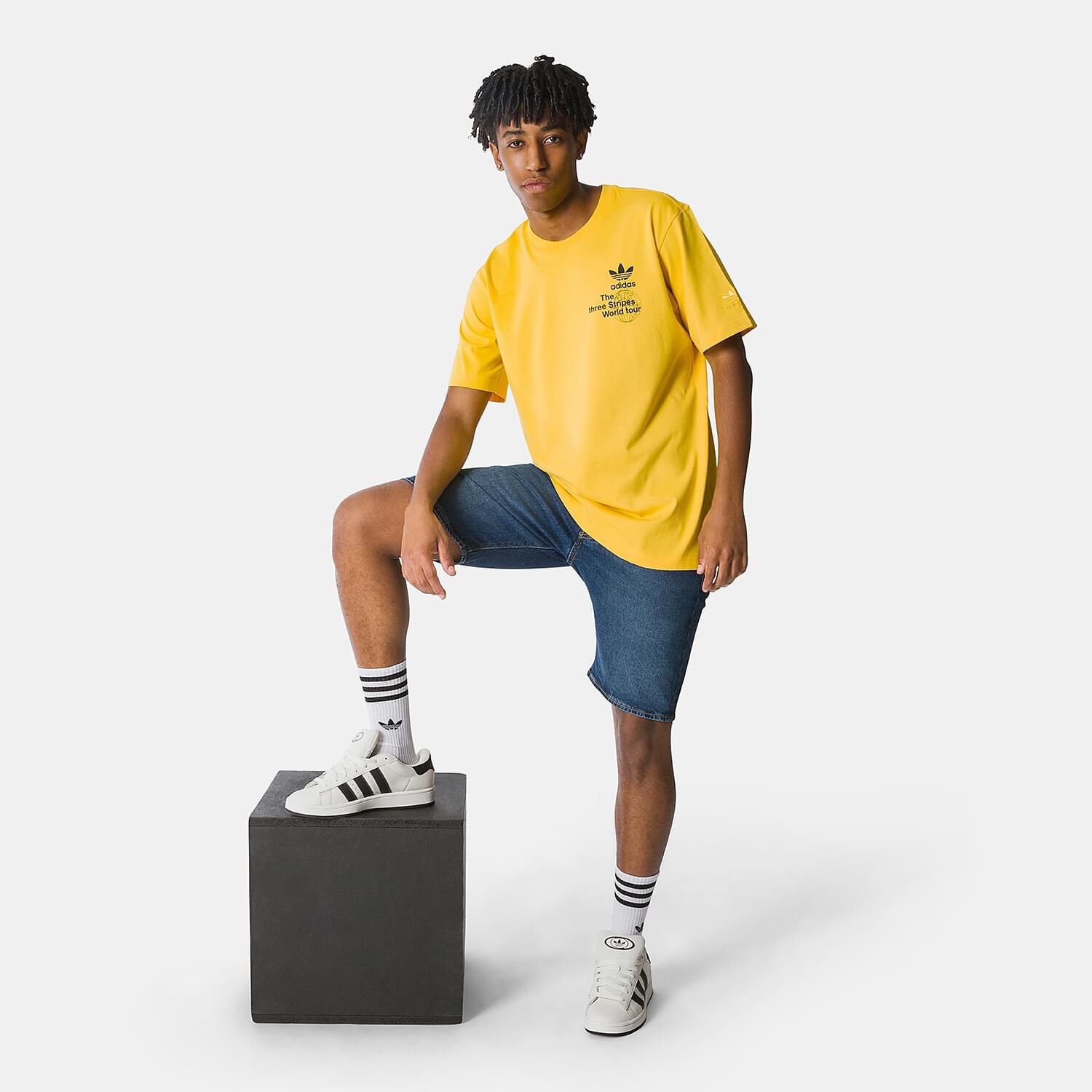 T shirt adidas gialla on sale
