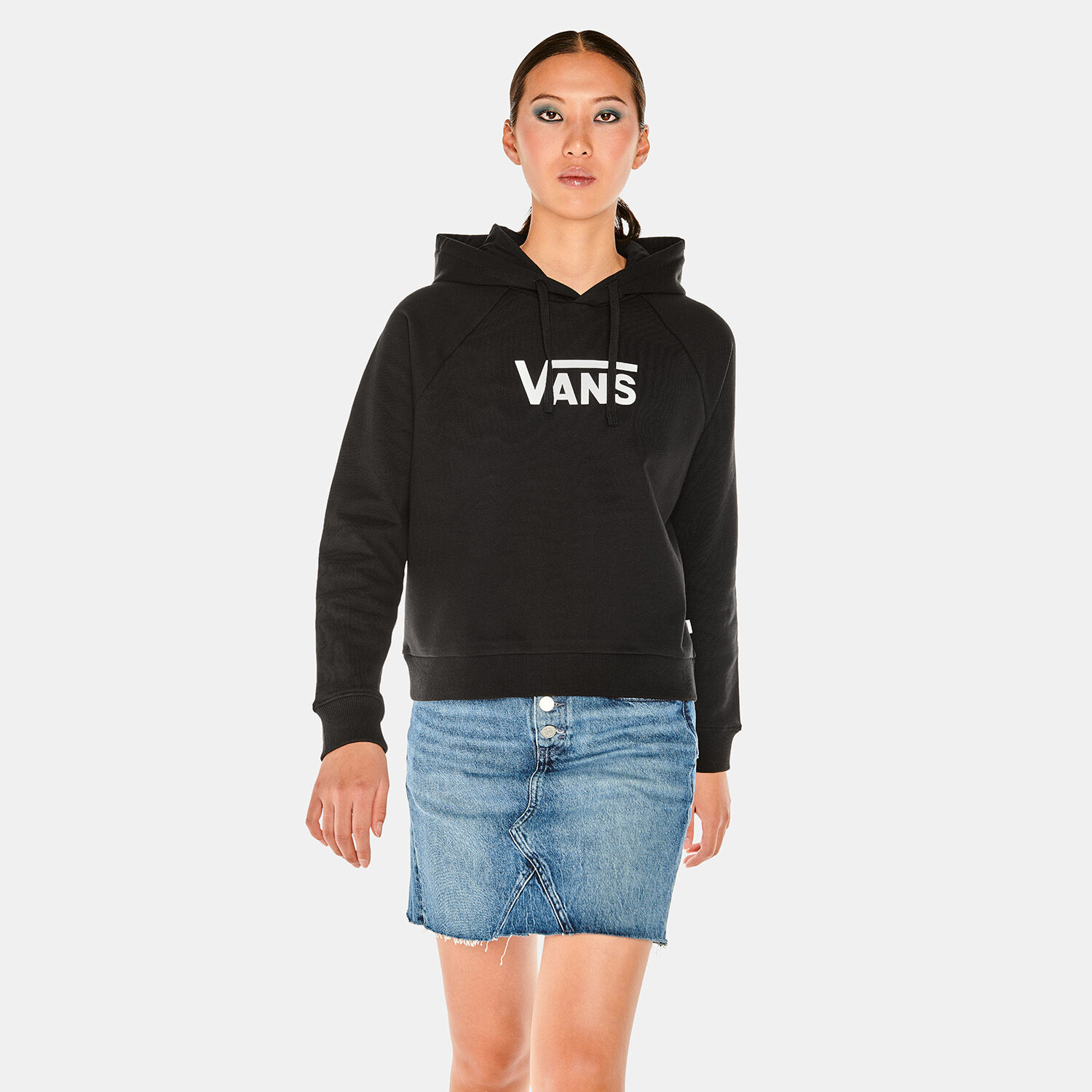 Felpa vans nera clearance e bianca donna