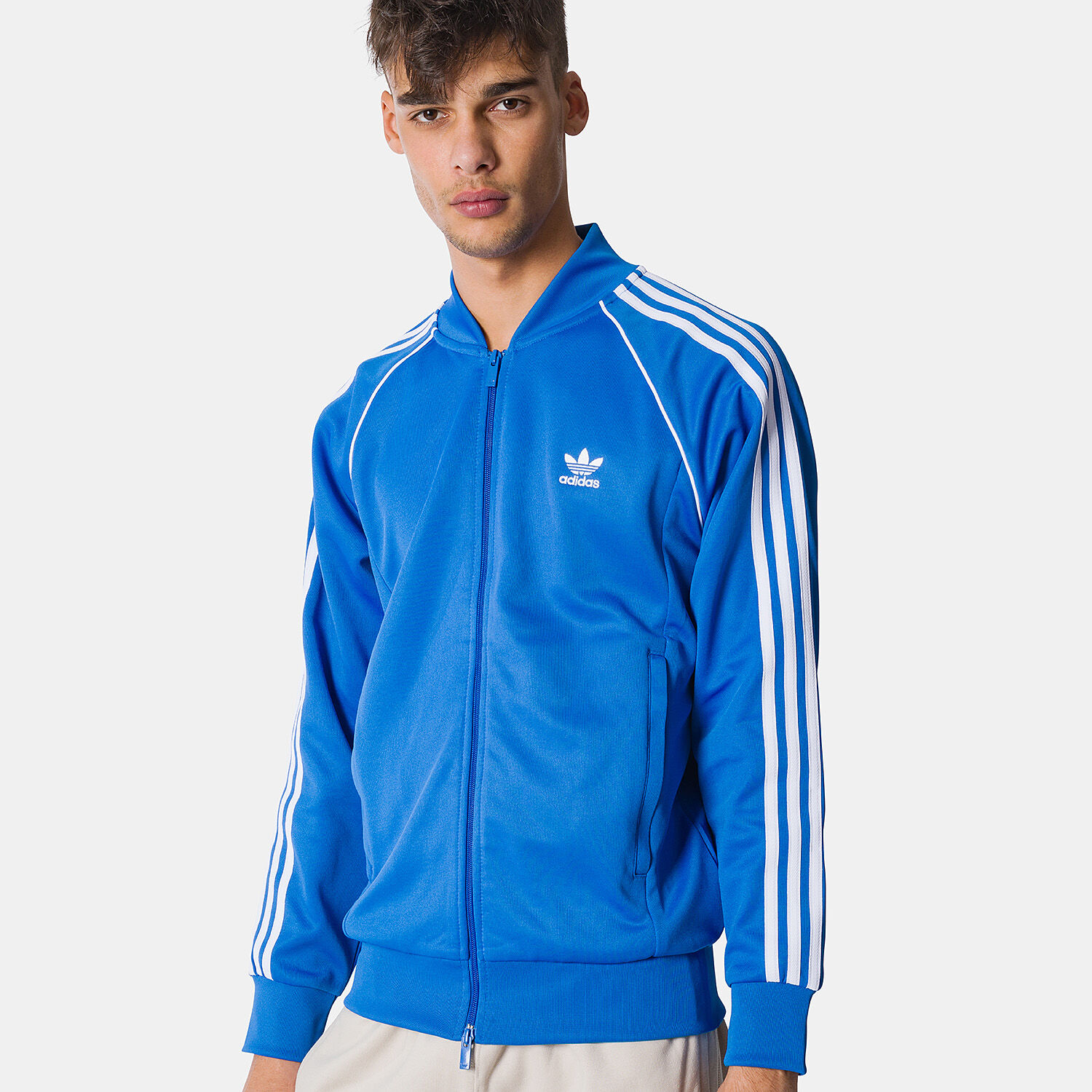 Giacca adidas blu hot sale