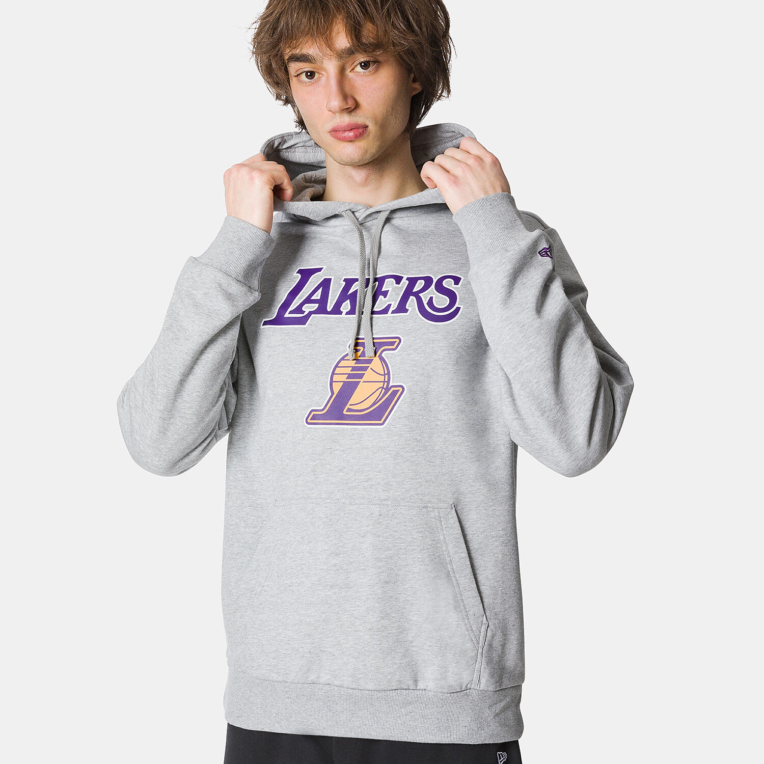 Felpa lakers grigia shop
