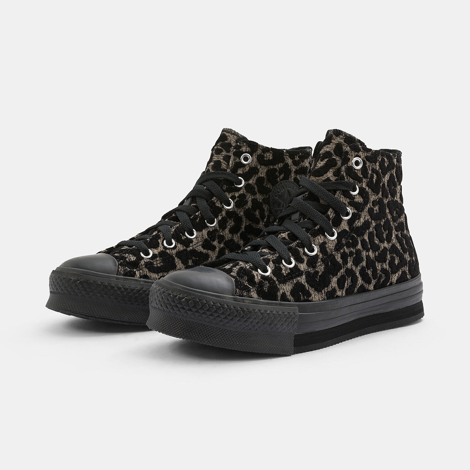 Converse Chuck Taylor All Star EVA Lift Platform Leopard animalier