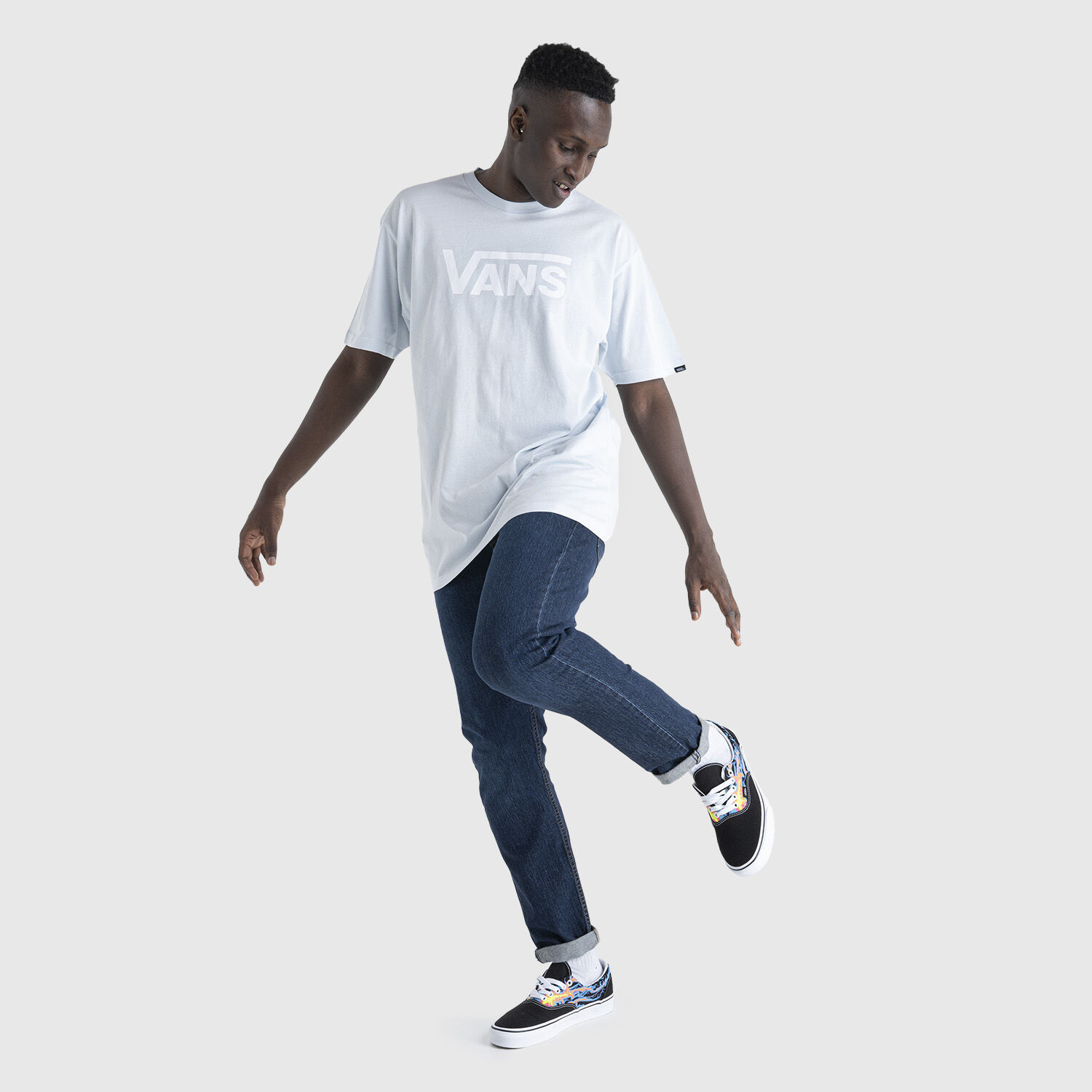 Felpa vans azzurra e bianca sales
