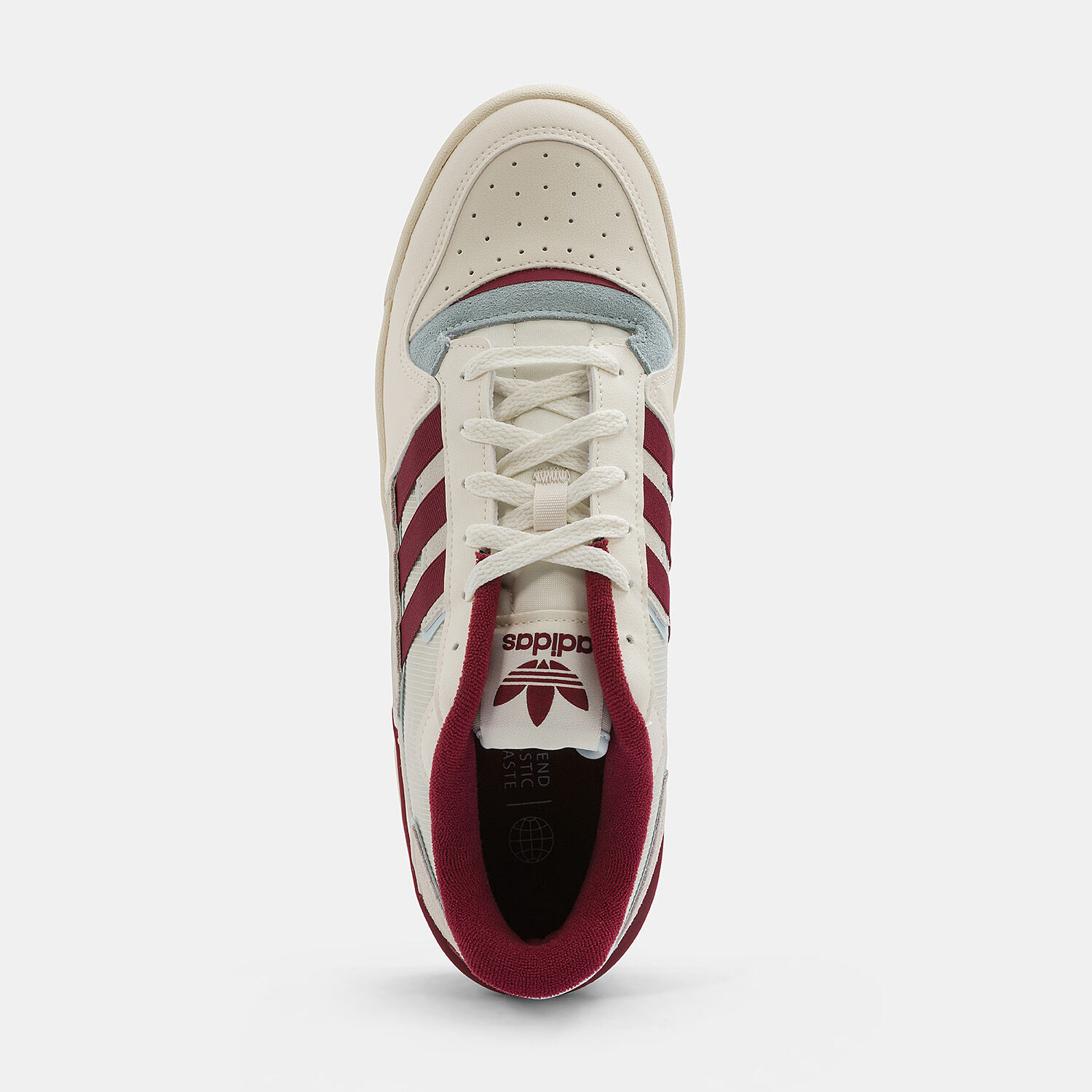 adidas Forum Exhibit Low bianche bordeaux e grigie AW LAB