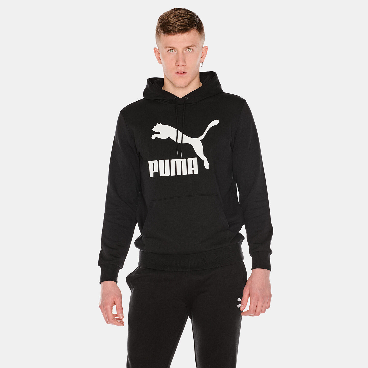 Felpa Puma Classic Logo nera AW LAB