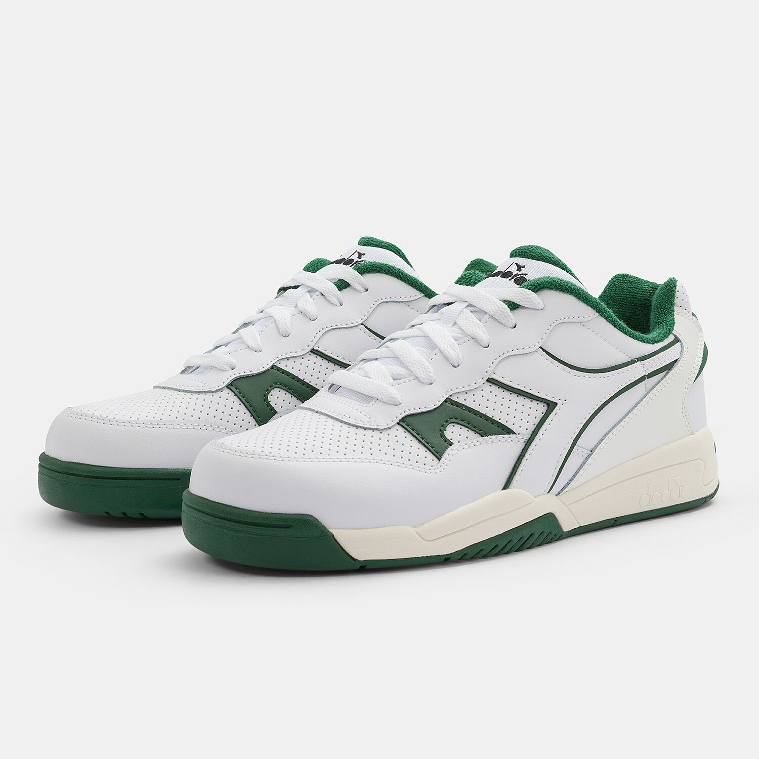 Diadora Winner bianche e verdi AW LAB