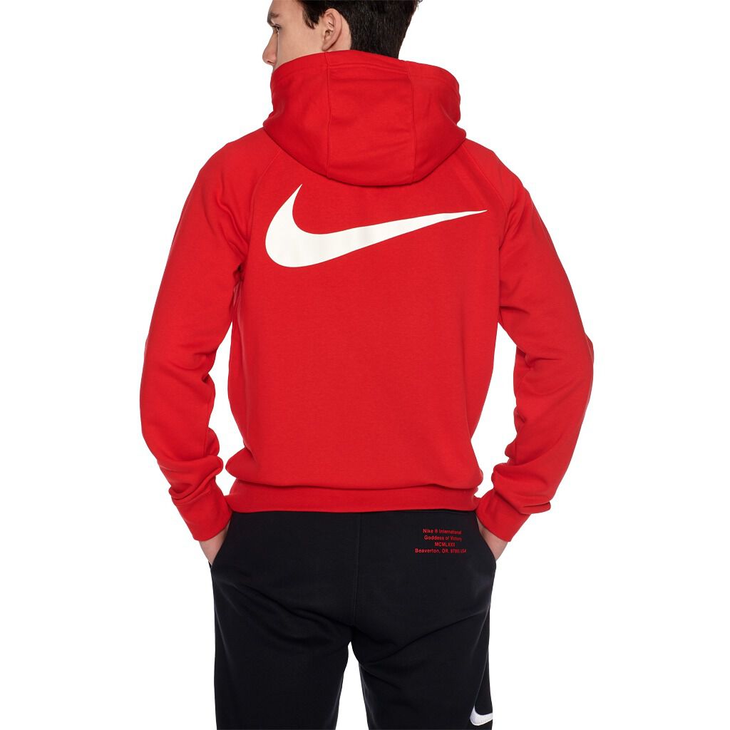 Felpa Nike Sportswear Swoosh rossa AW LAB