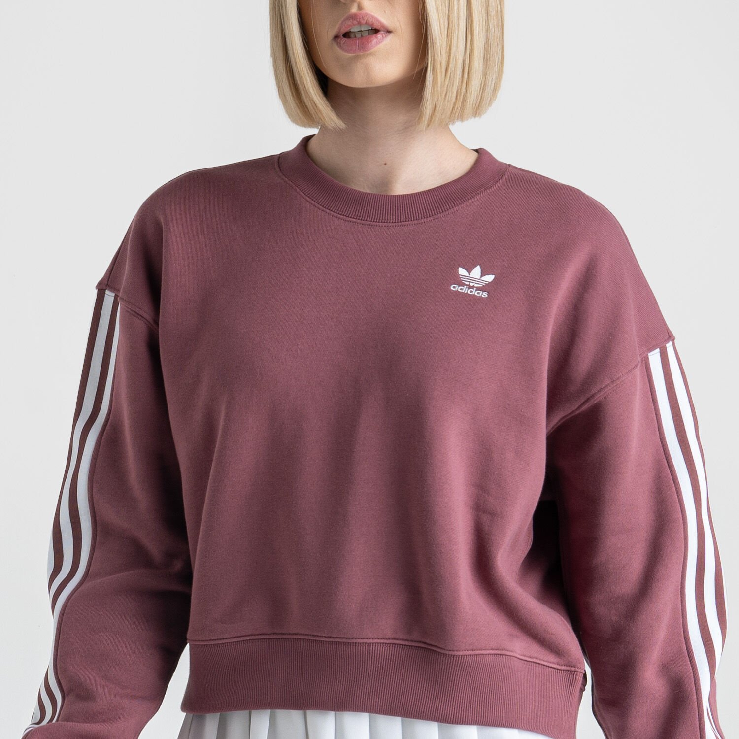 Felpa bordeaux adidas online