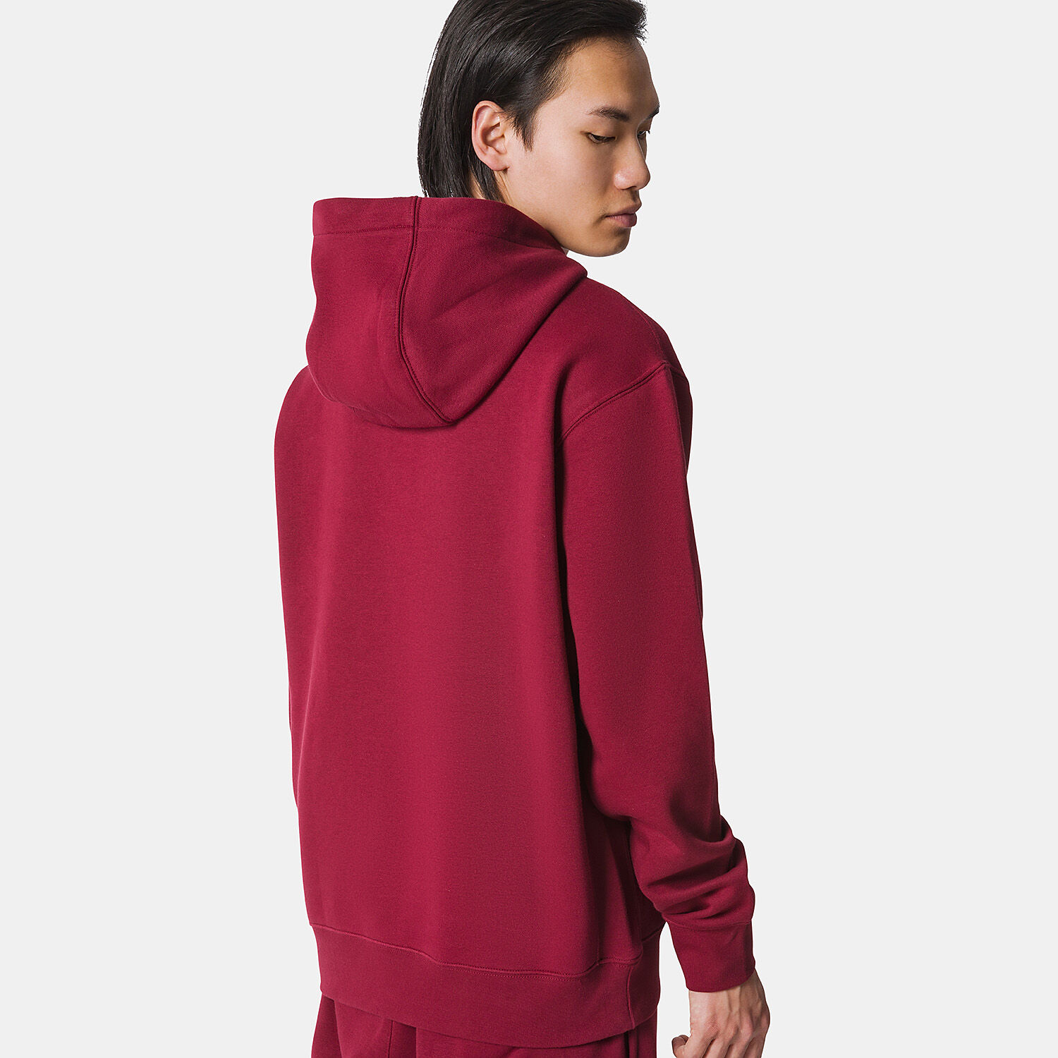 Felpa Nike Sportswear Club bordeaux nera e bianca AW LAB