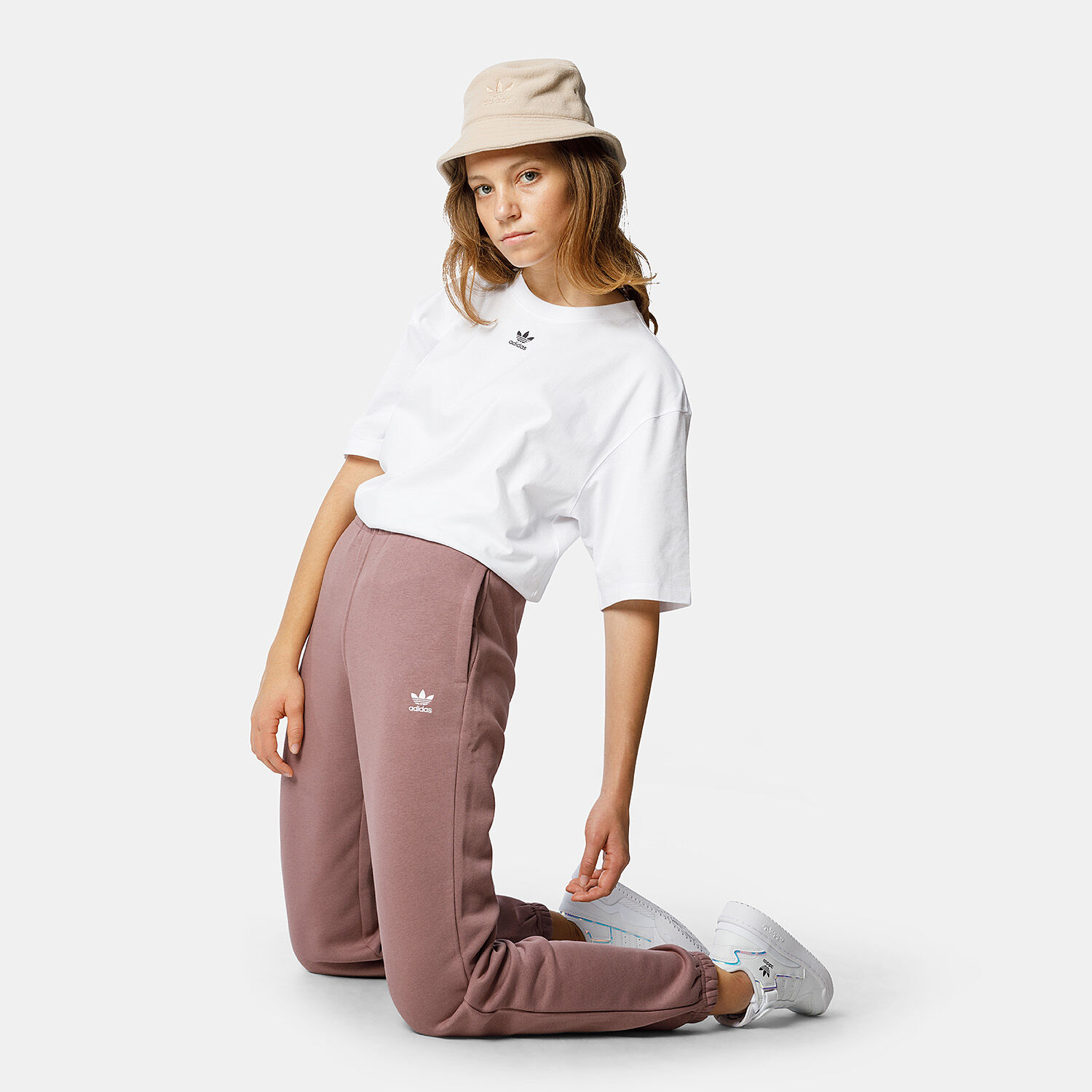 Pantaloni adidas bambino marrone sales