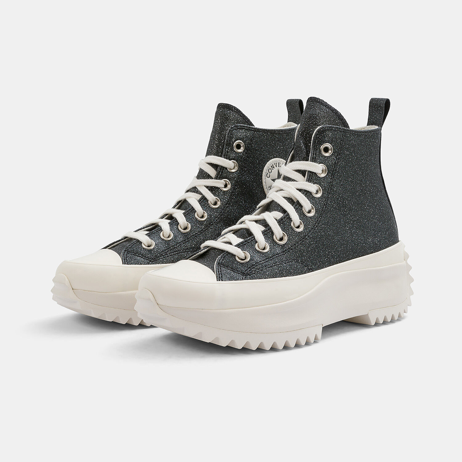 Converse platform deals glitter nero