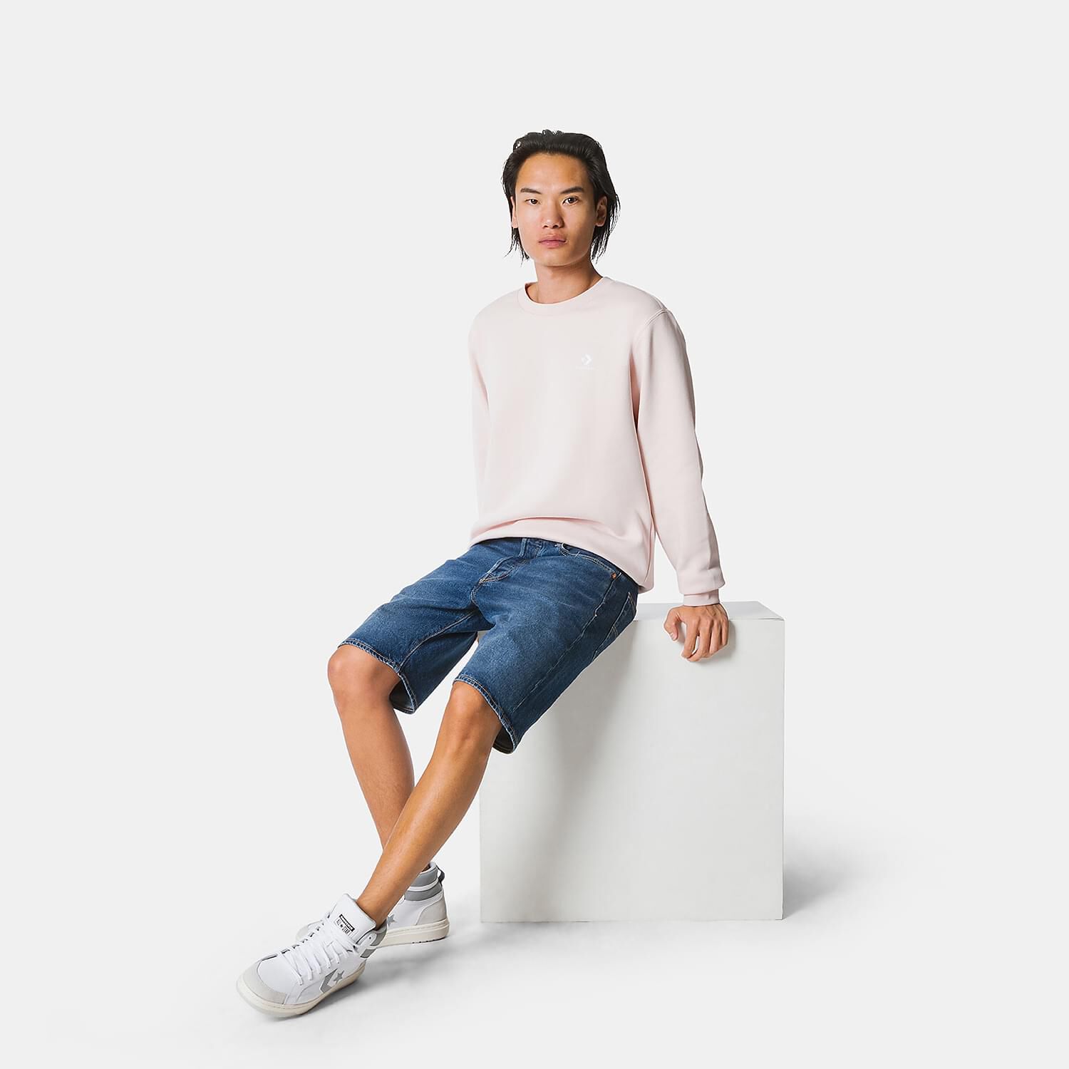 Felpa converse rosa store