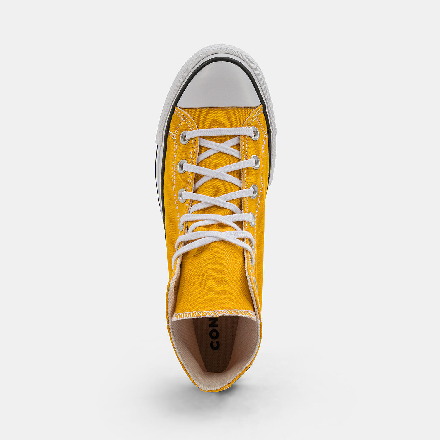 Converse Chuck Taylor All Star Platform gialle e bianche AW LAB