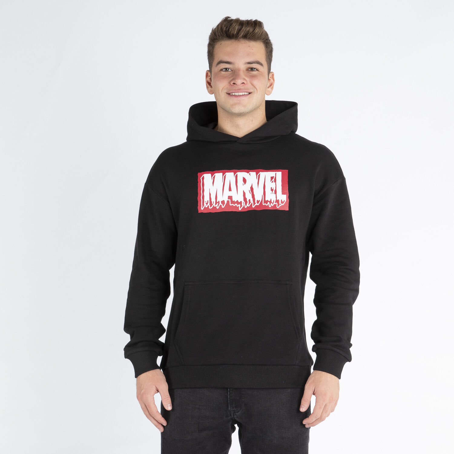 Felpa Marvel nera rossa e bianca AW LAB