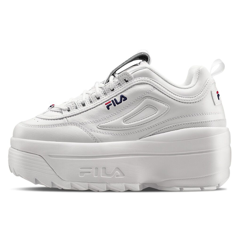 Fila disruptor bianche clearance alte