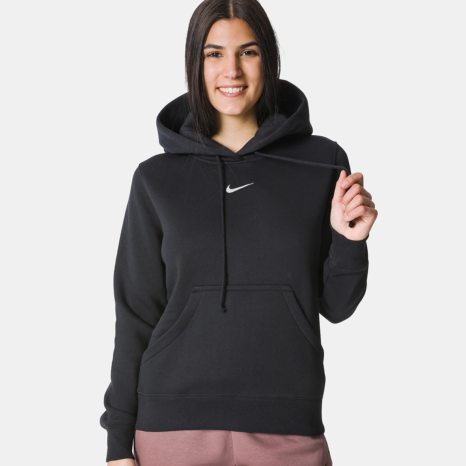 Felpa Nike Sportswear Phoenix Fleece nera e bianca AW LAB