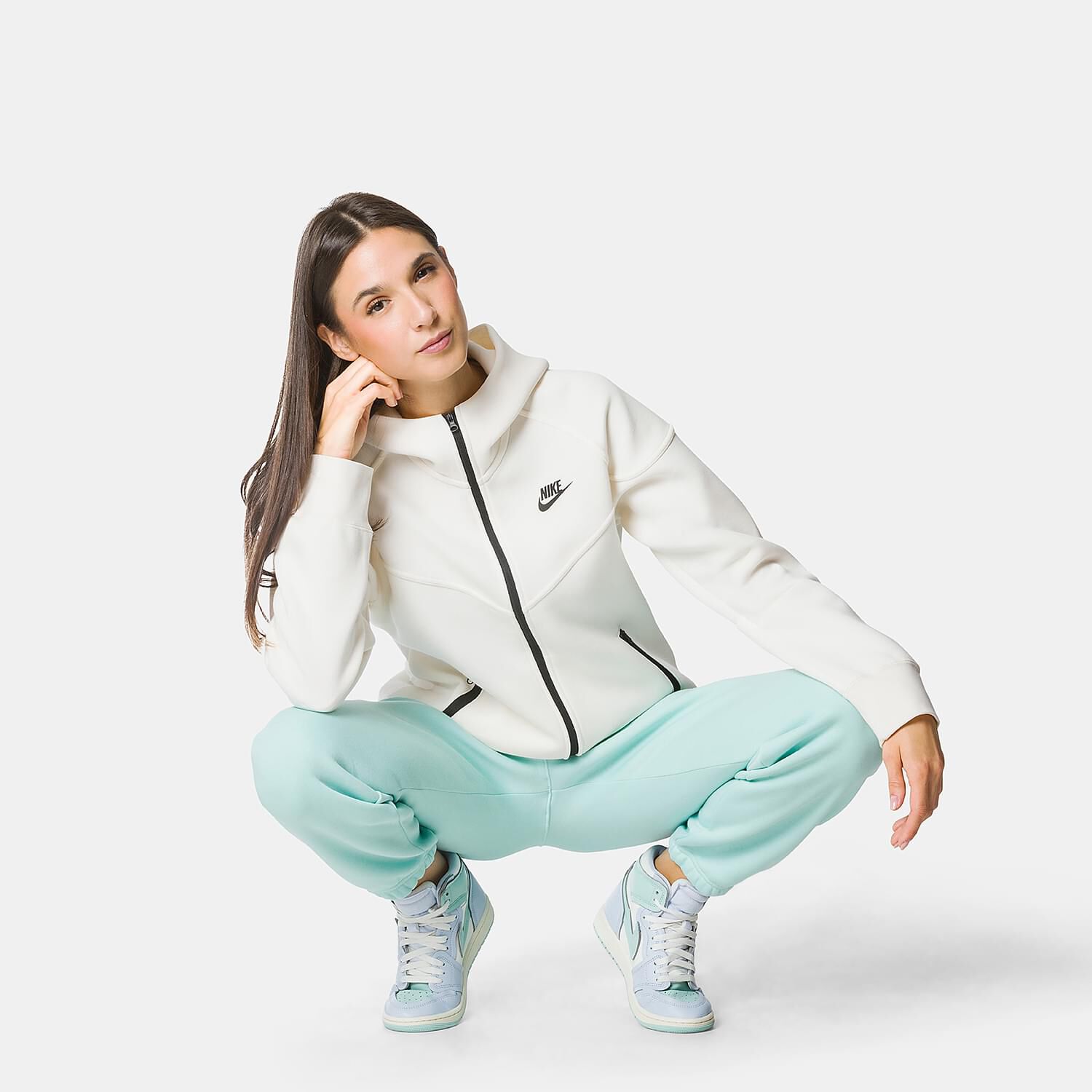 Felpa nike bianca e verde outlet