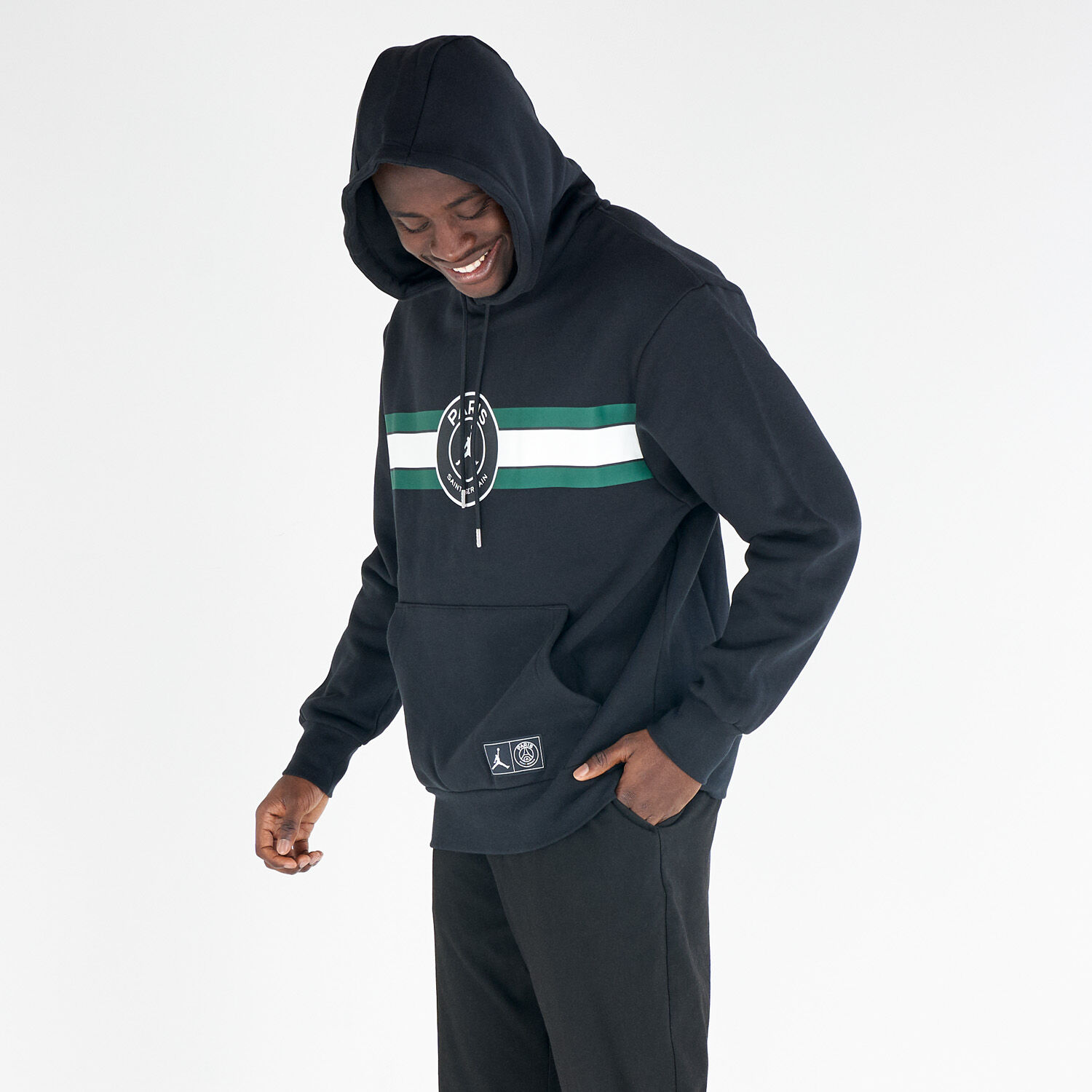 Felpa Jordan Fleece Hoodie x PSG nera AW LAB