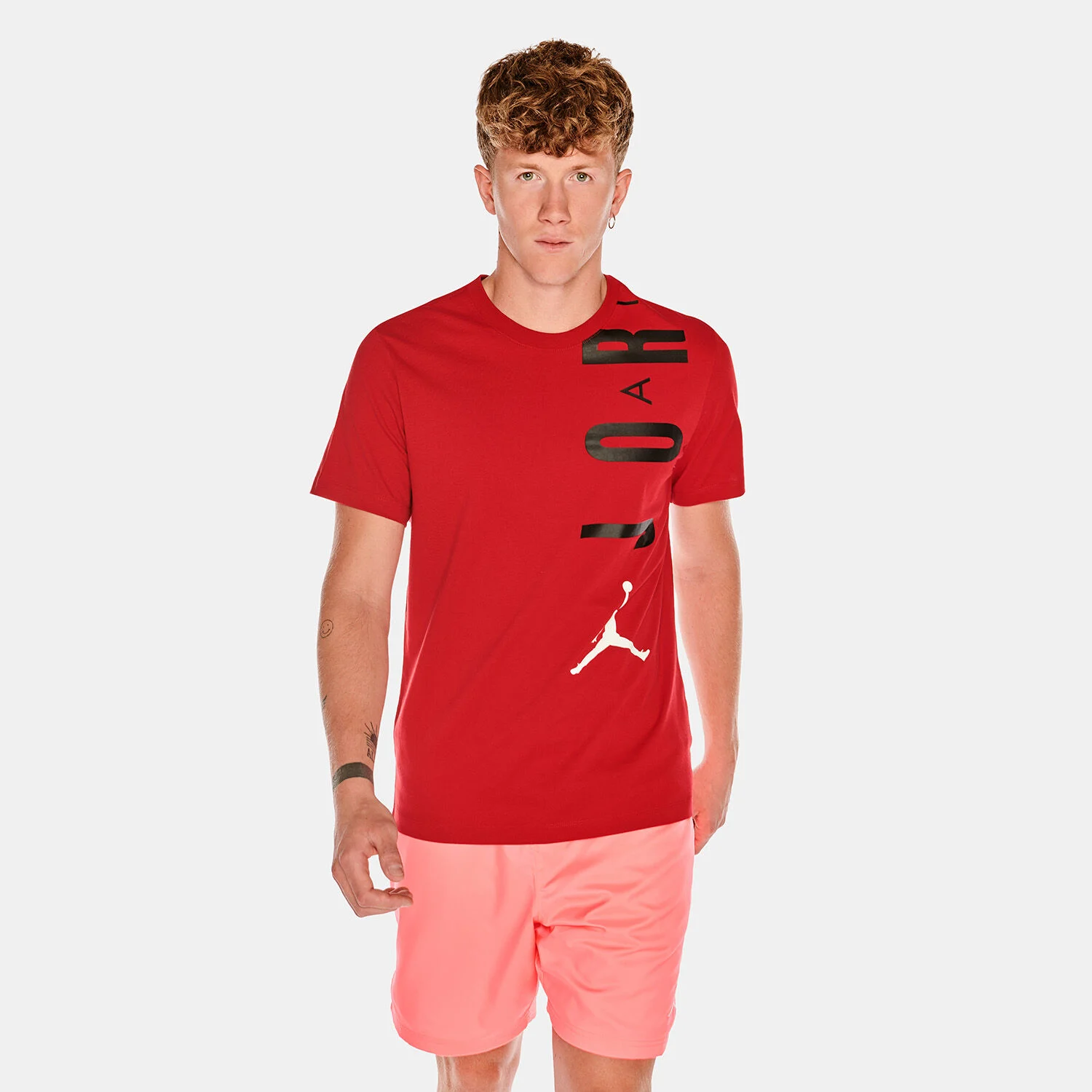 T shirt jordan rosso deals