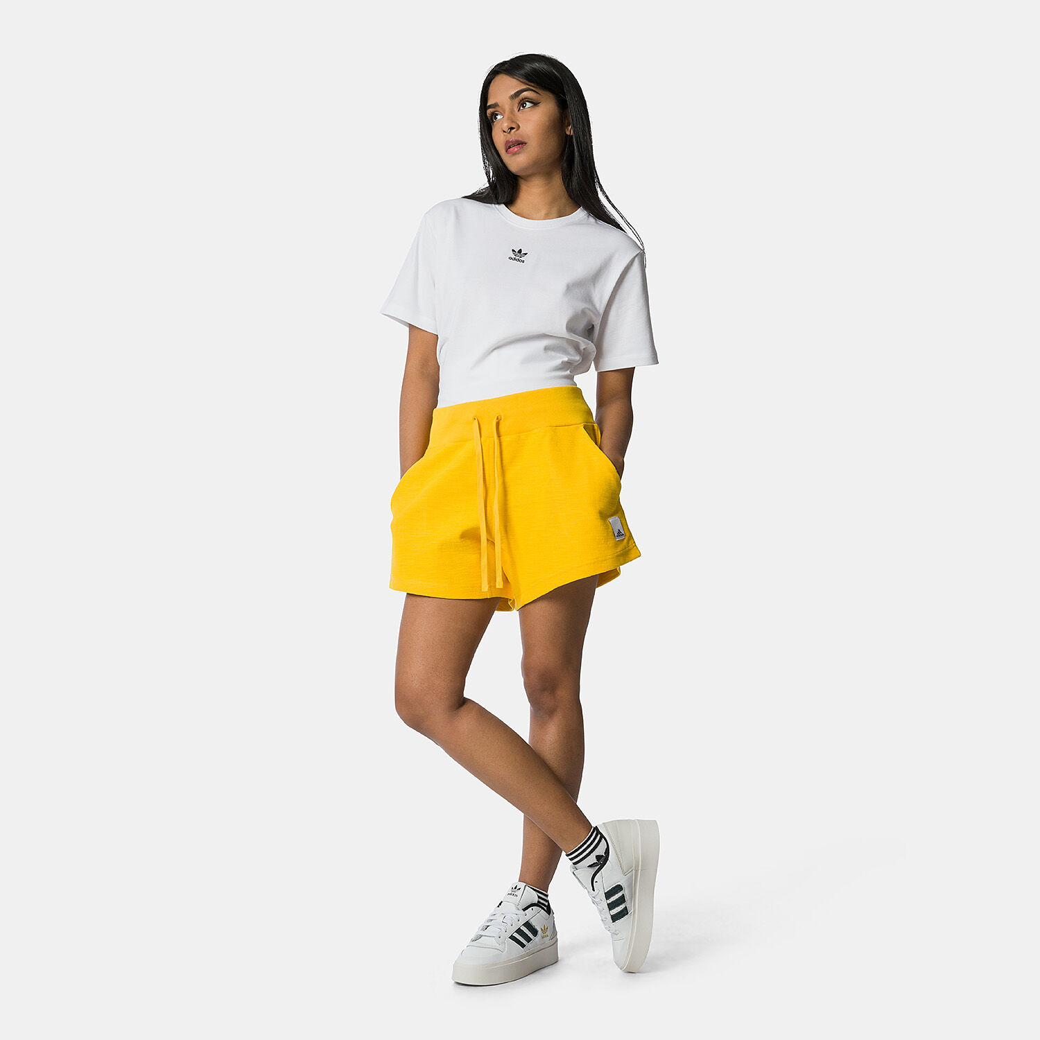 Pantaloncini adidas online neri e gialli