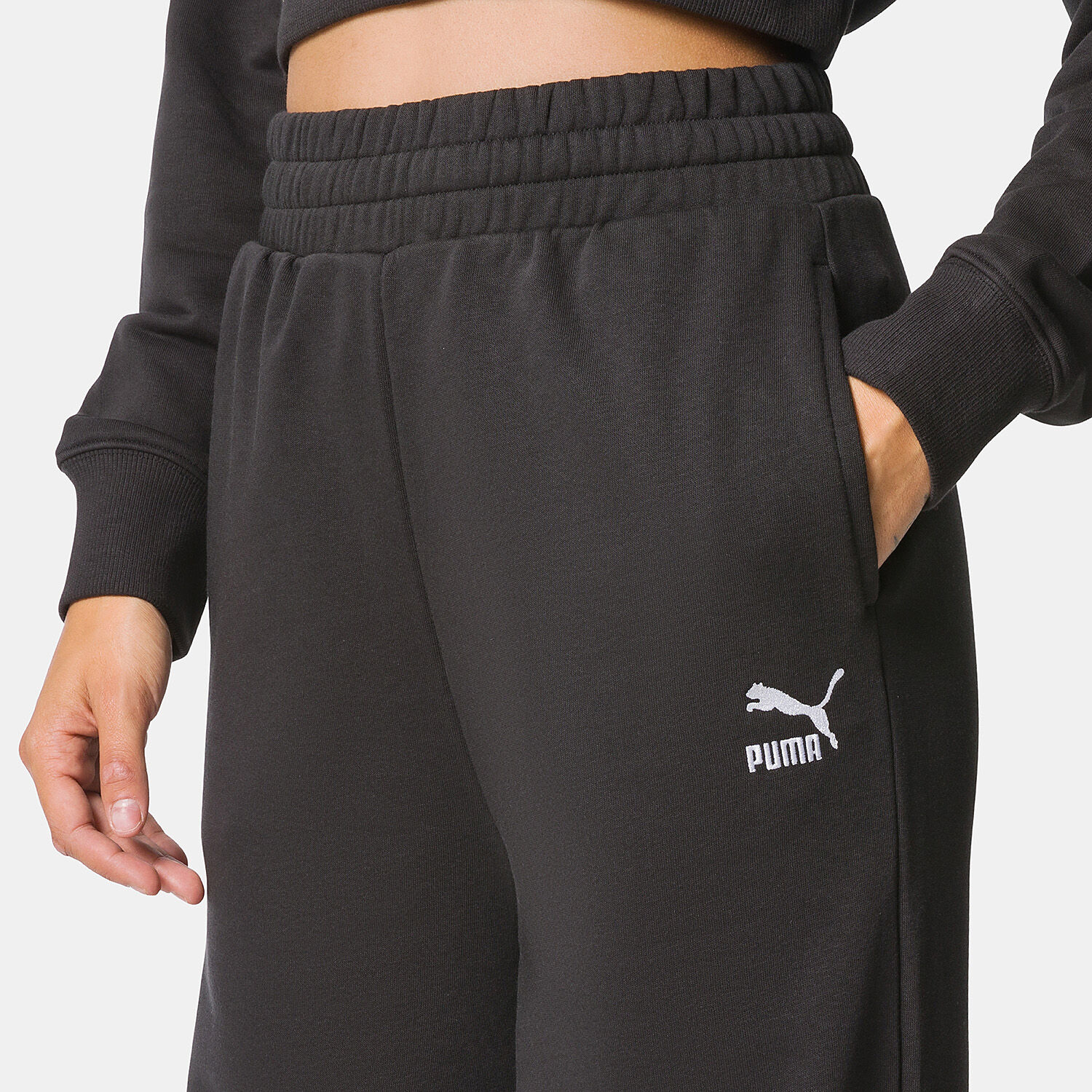 Pantaloni Puma Classics neri AW LAB