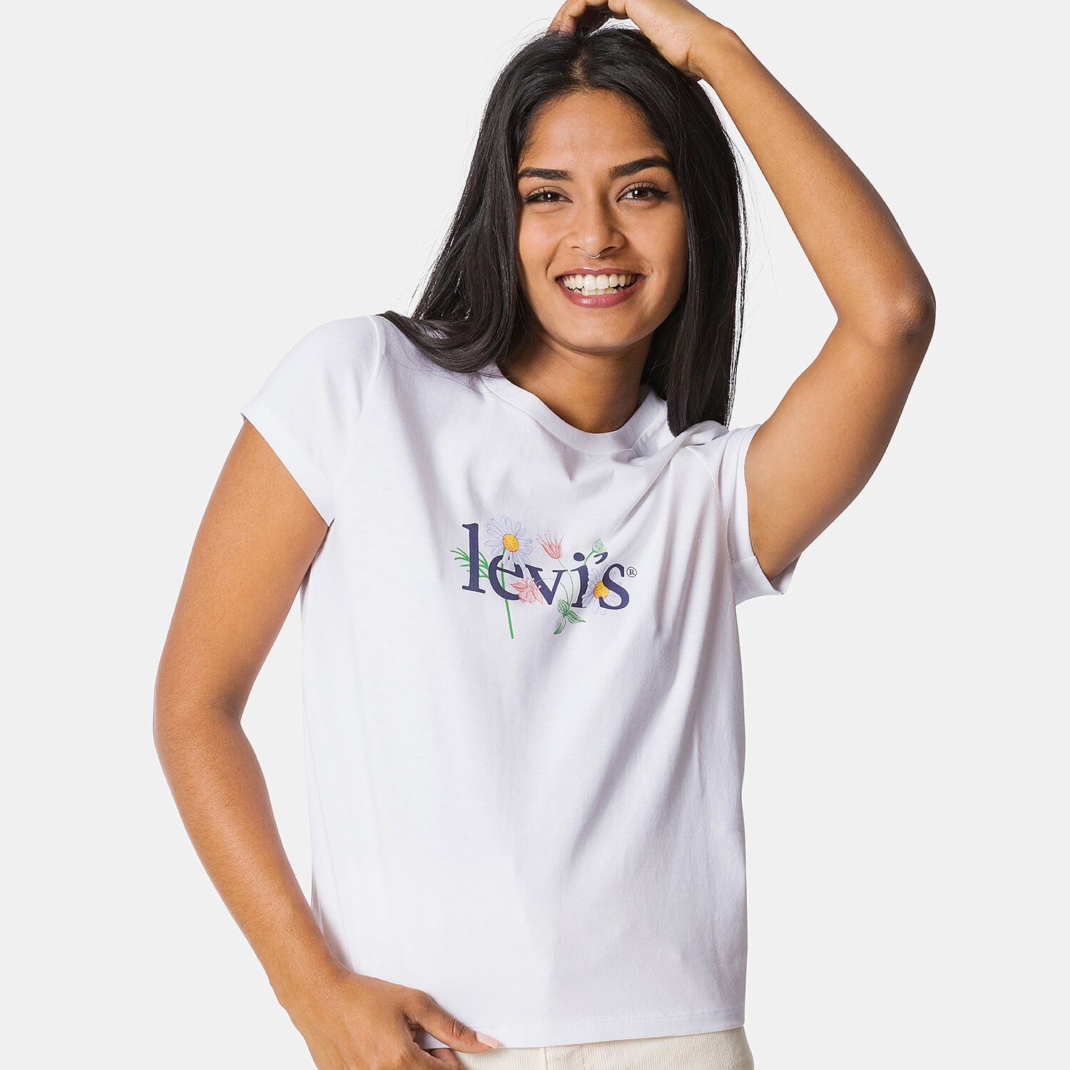 T Shirt Levi s Graphic Authentic bianca e multicolor AW LAB