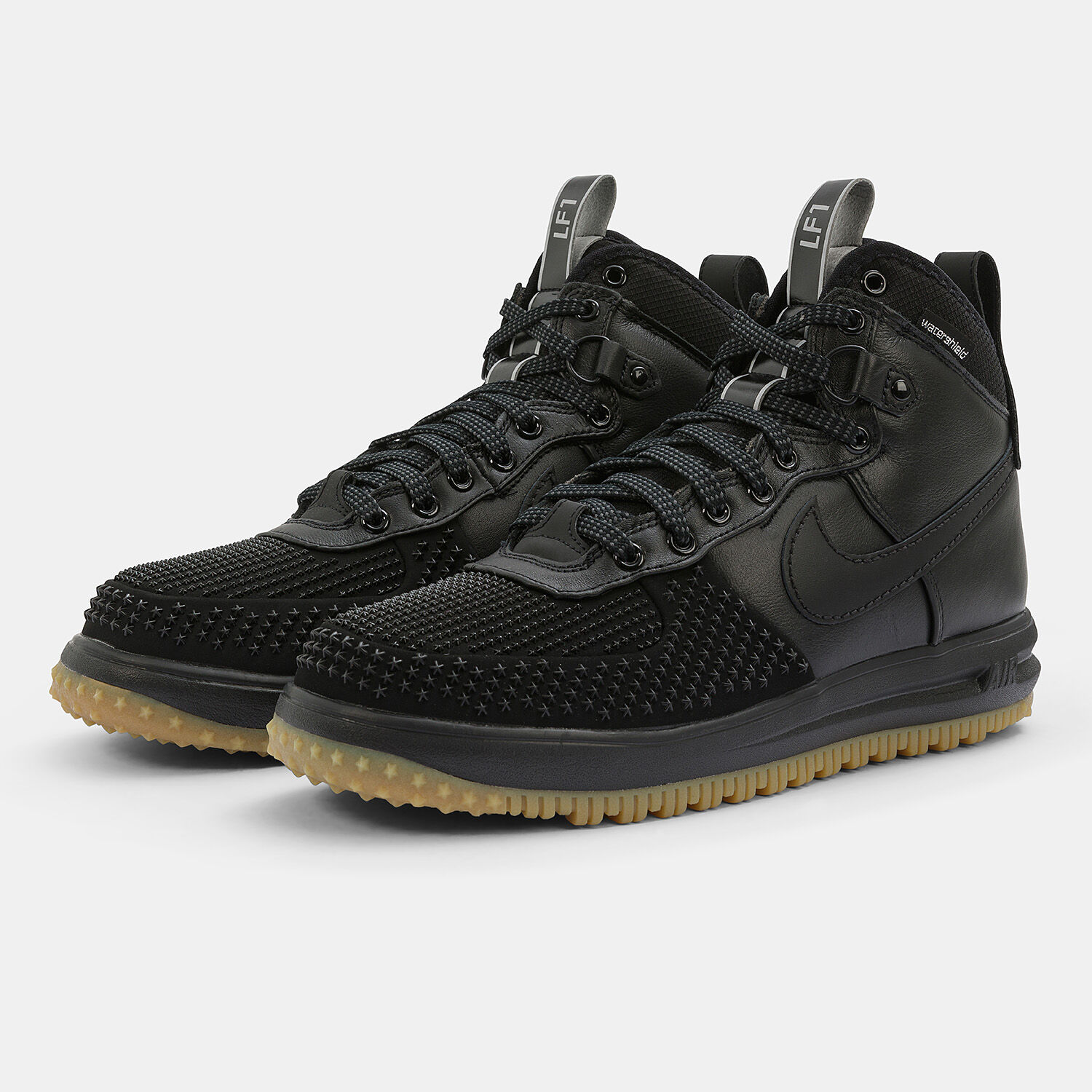 Air force 1 top nere suola marrone