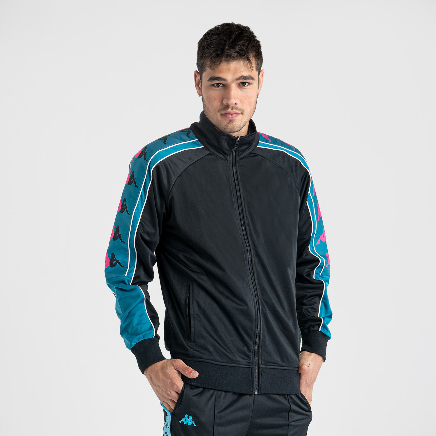 Felpa Kappa 222 Banda 10 Light nero AW LAB