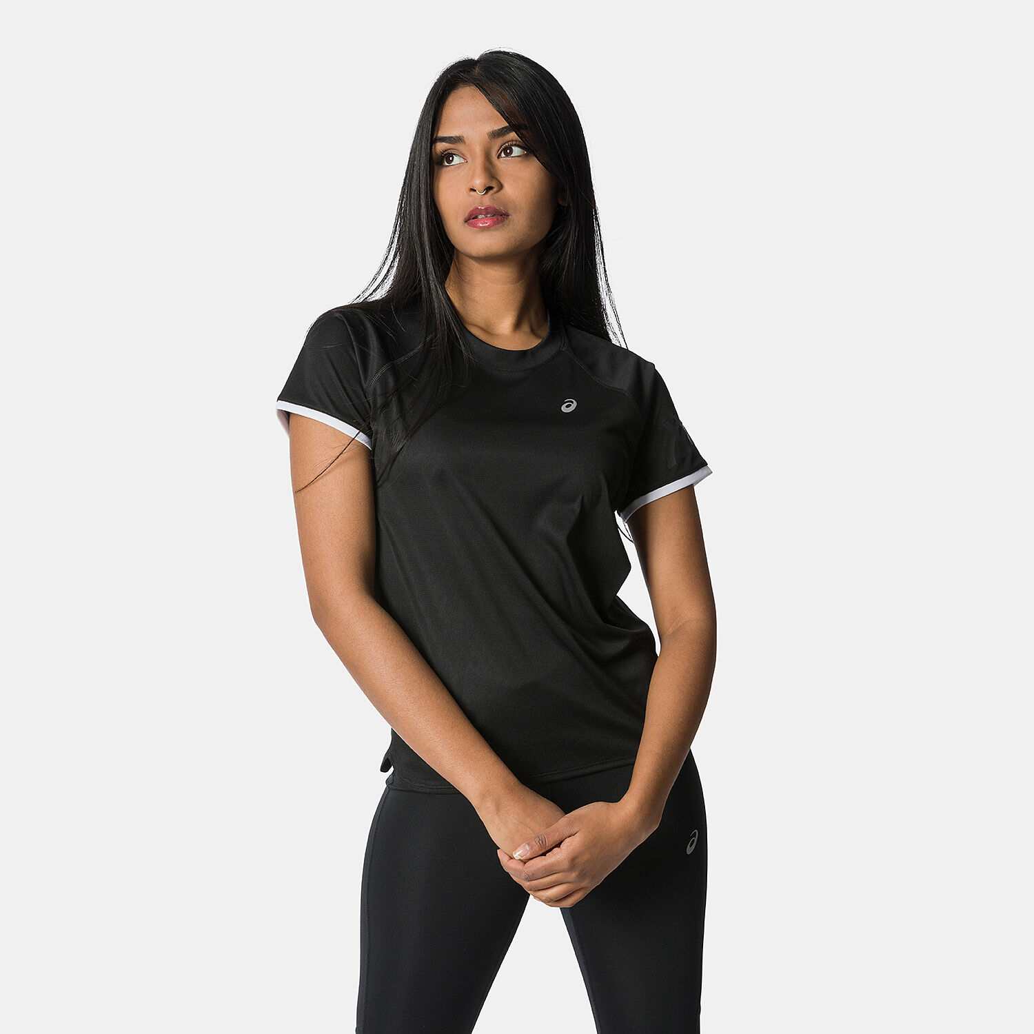 T shirt sale bianca asics