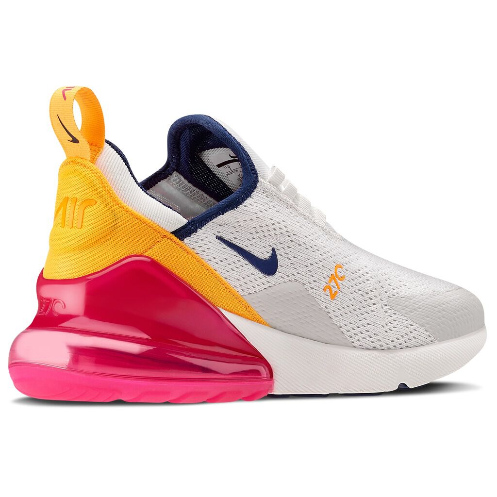 Nike air max new arrivals 270 bianche e arancioni