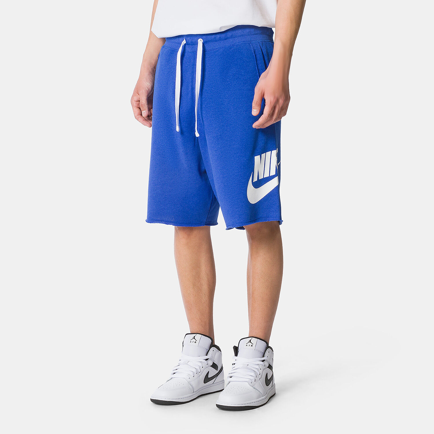 Short Nike Club Alumni blu e bianco AW LAB