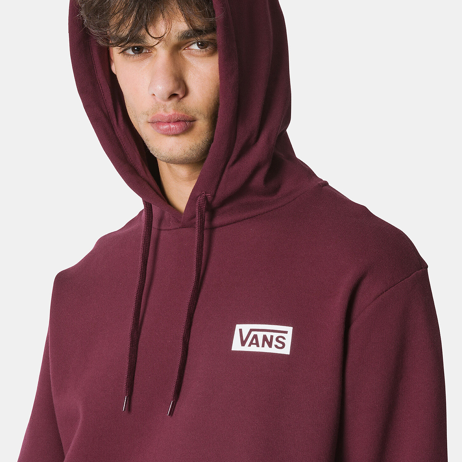 Felpa bordeaux vans hot sale