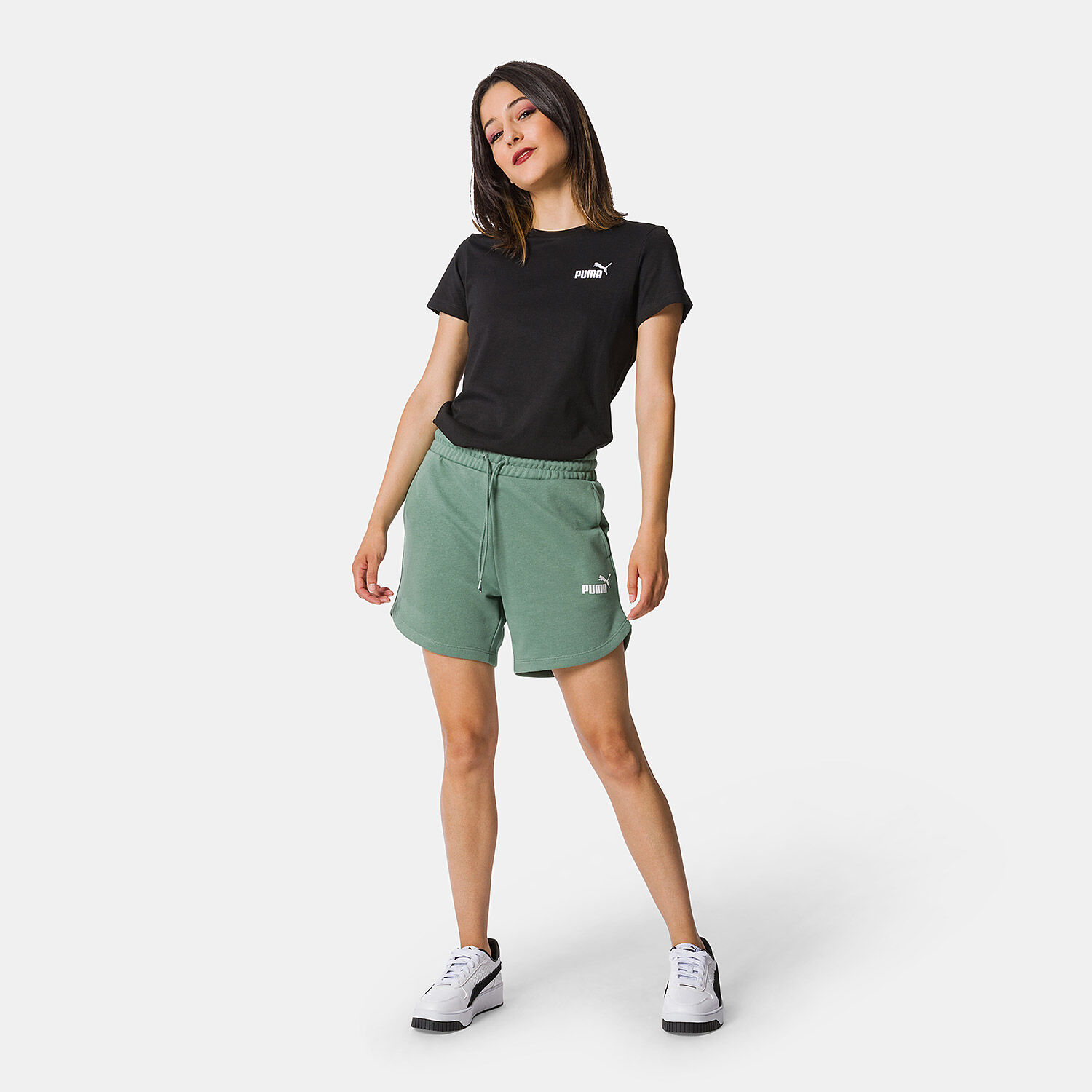 Pantaloncini verdi top puma