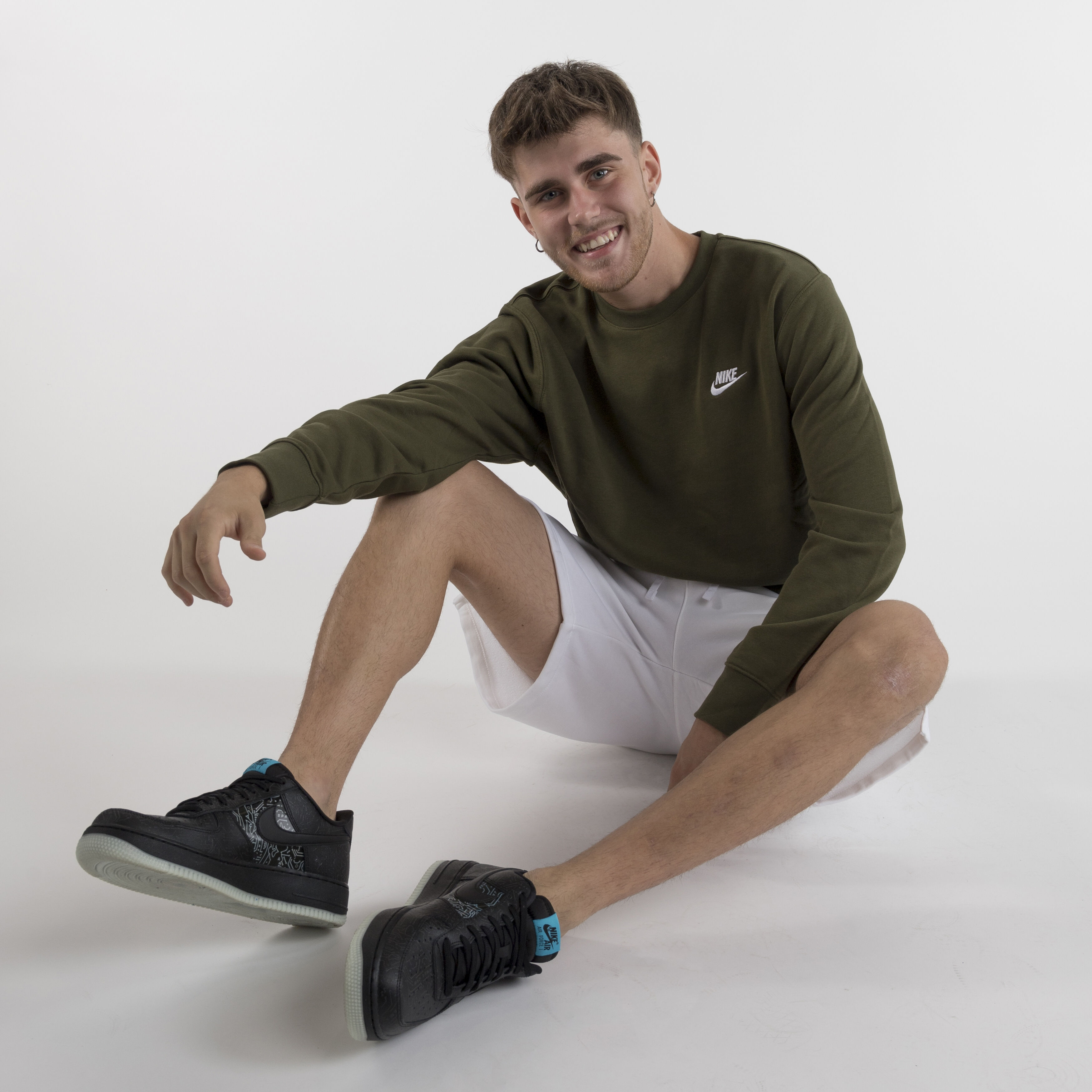 Felpa nike new arrivals verde militare