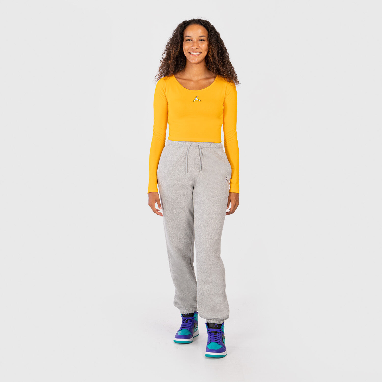 Pantaloni jordan grigi sales