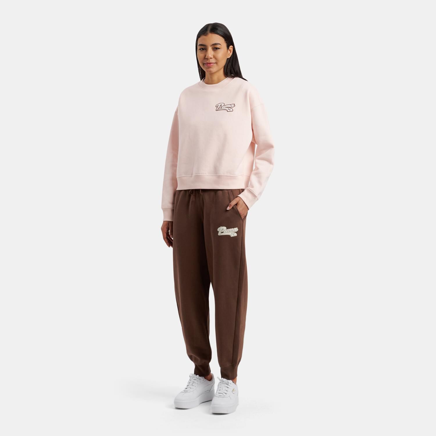 Pantaloni puma marroni new arrivals