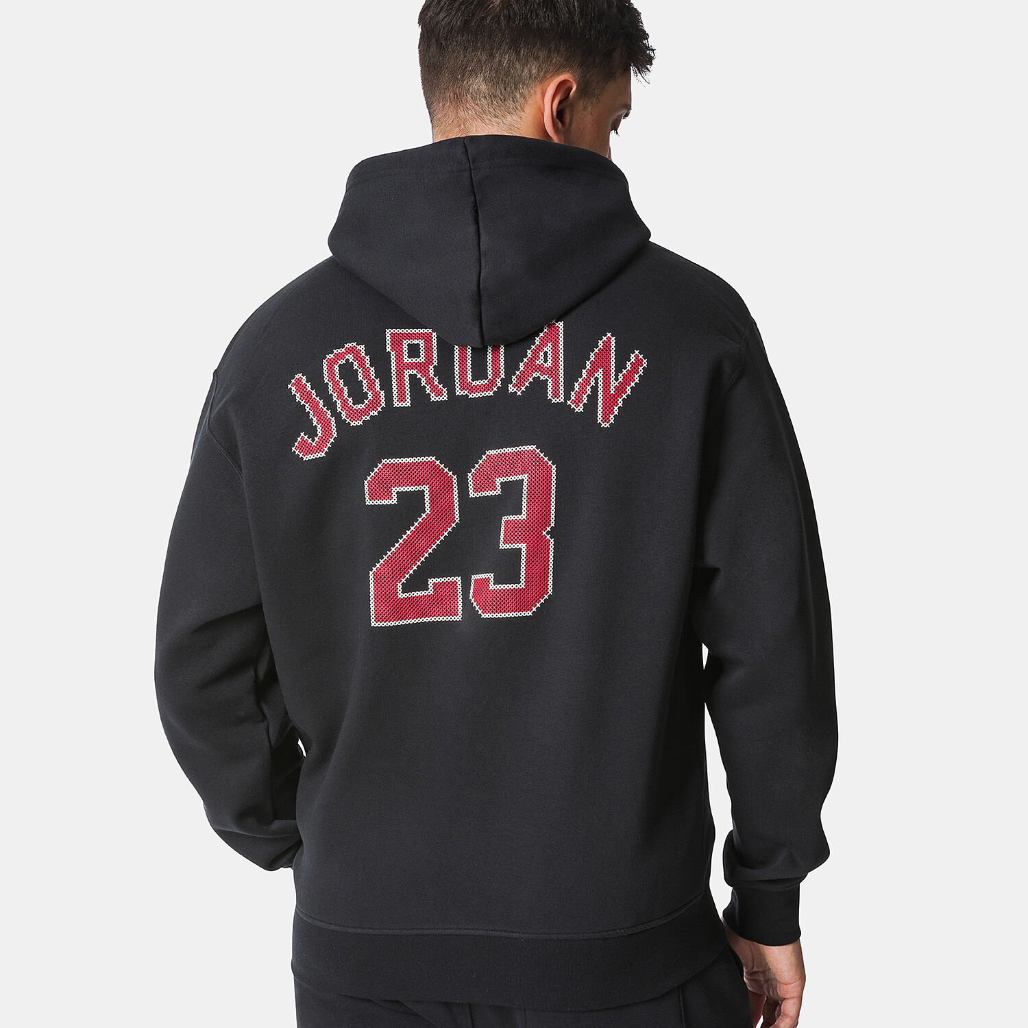Felpa jordan nera rossa clearance