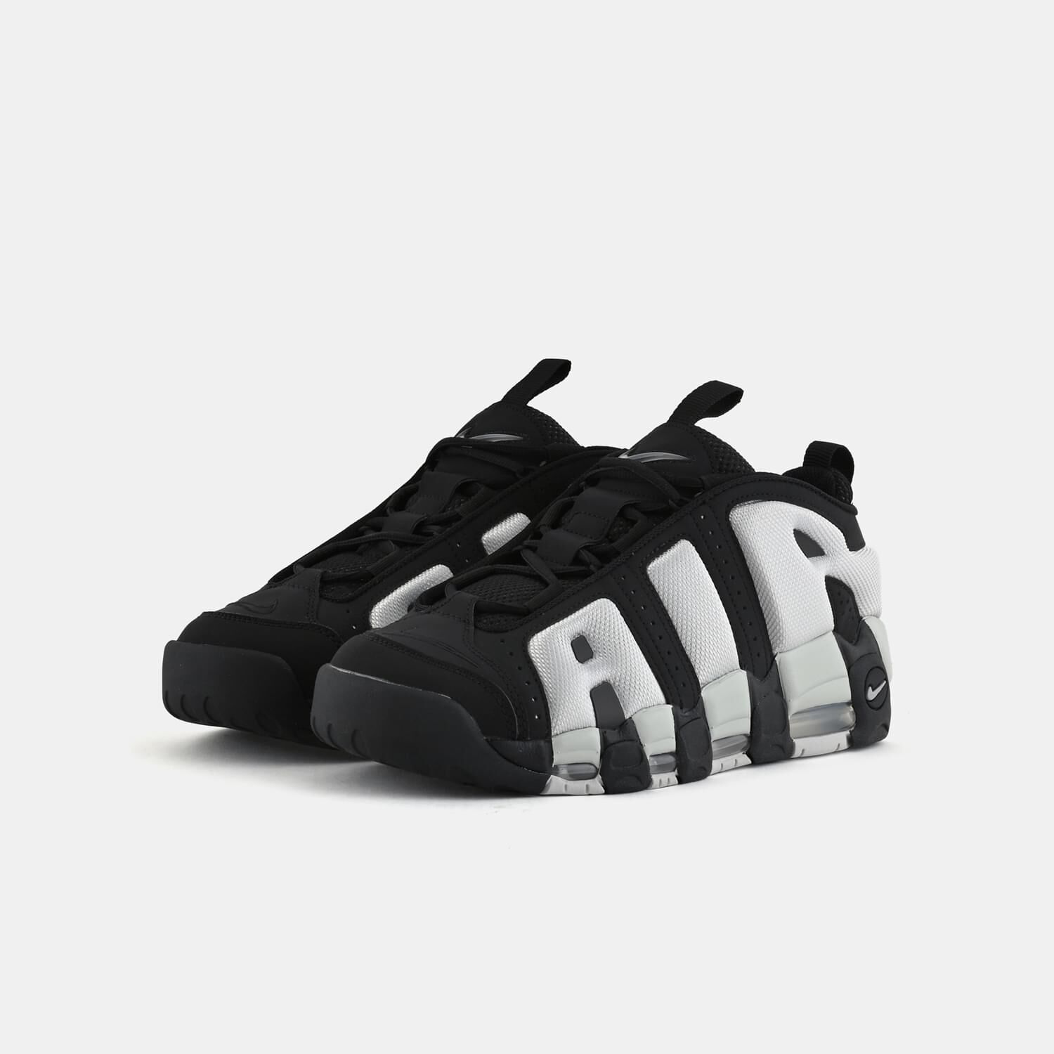 Nike Air More Uptempo Low nere e bianche AW LAB