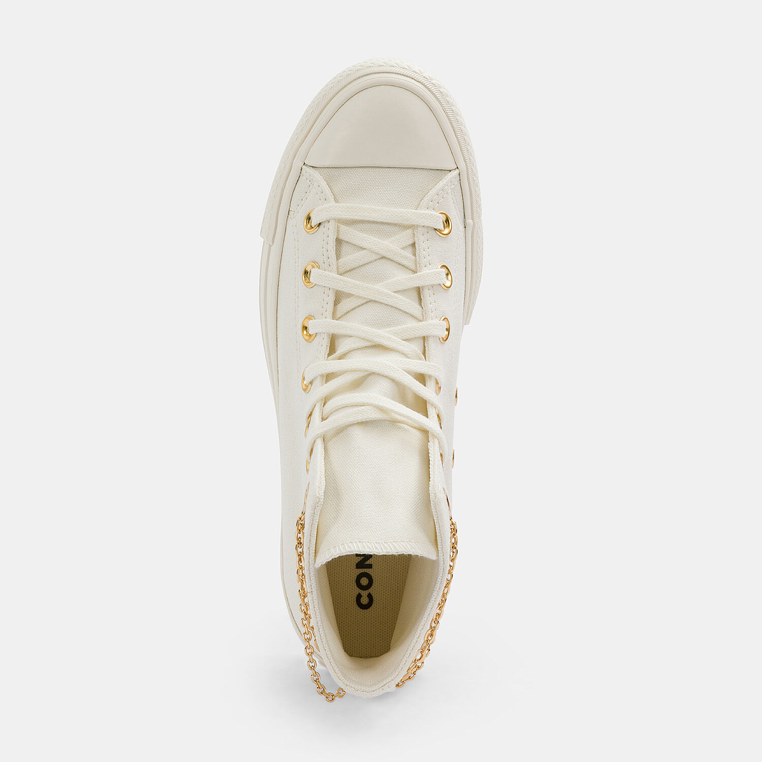 Converse rialzate bianche on sale