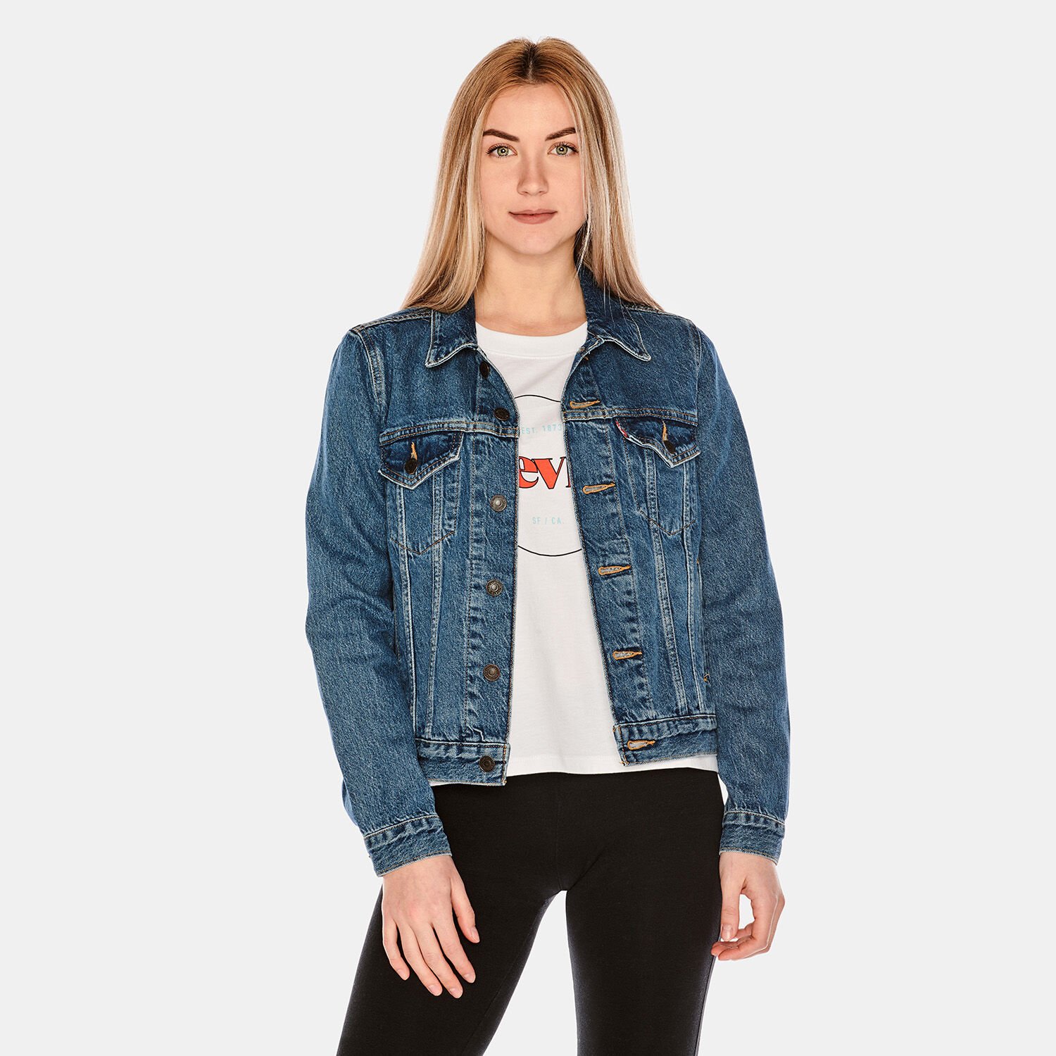 Giubbino jeans levis donna clearance